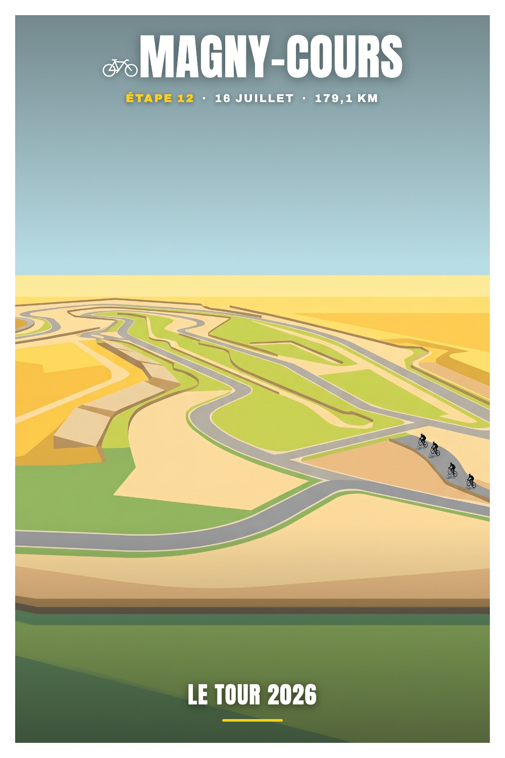 Affiche Magny-Cours - Le Tour 2026