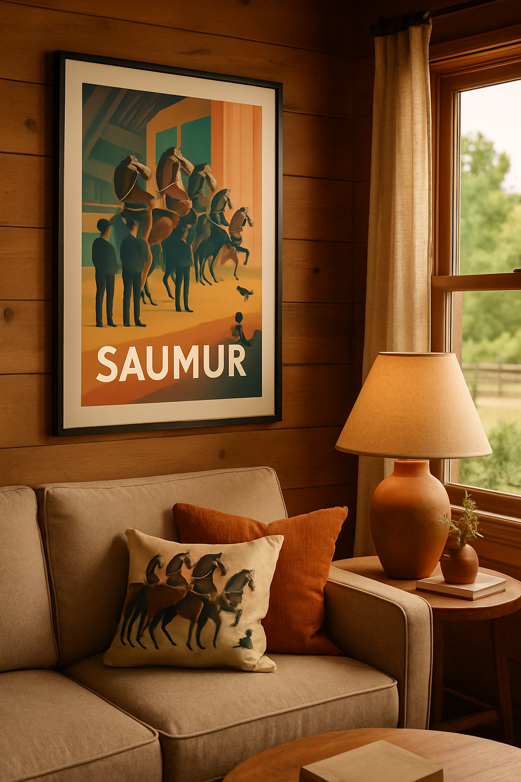 Affiche Saumur — L'élégance équestre au rendez-vous · poster d'art de Saumur