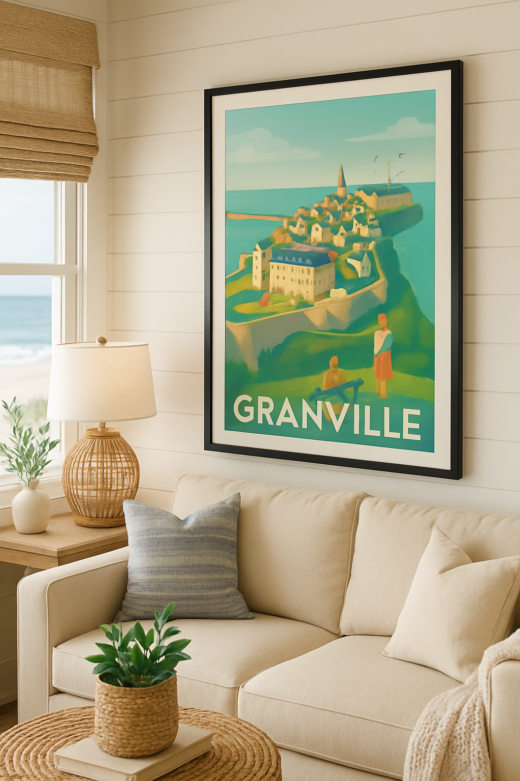 Affiche Granville — Vue emblématique et douceur de vivre · poster d'art de Granville