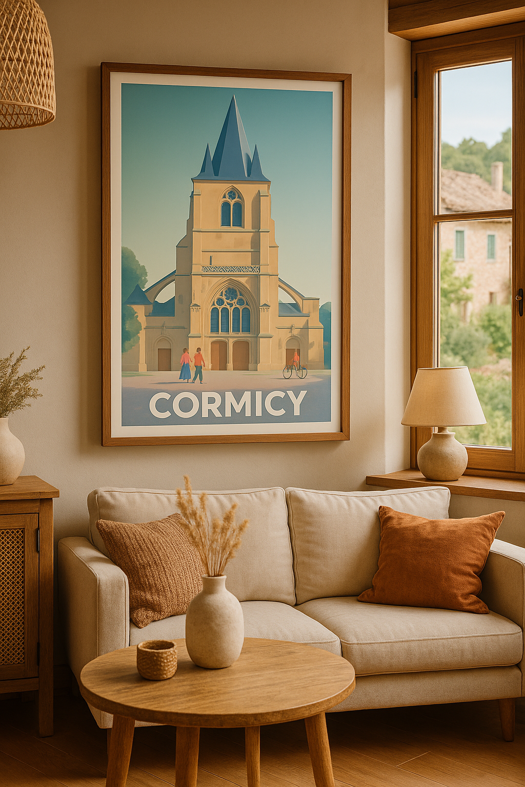 Affiche Cormicy — Charme et Sérénité au Coeur de l'Église · poster d'art de Cormicy