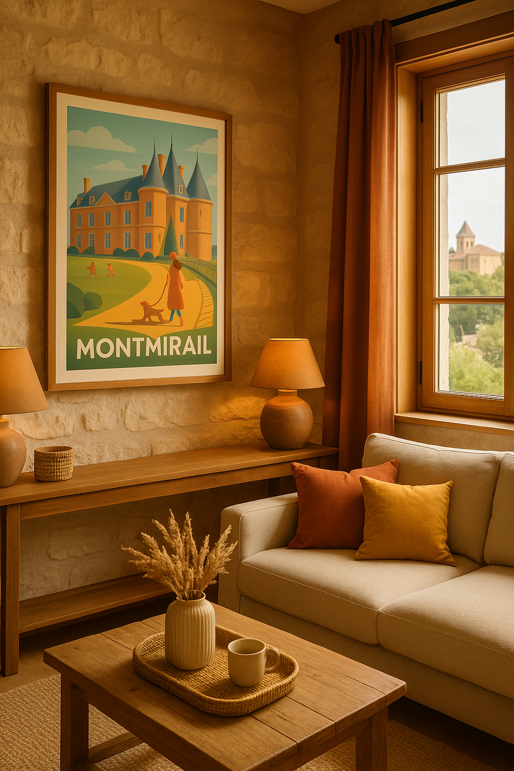 Marne France Affiche de Montmirail - Charme et sérénité au château