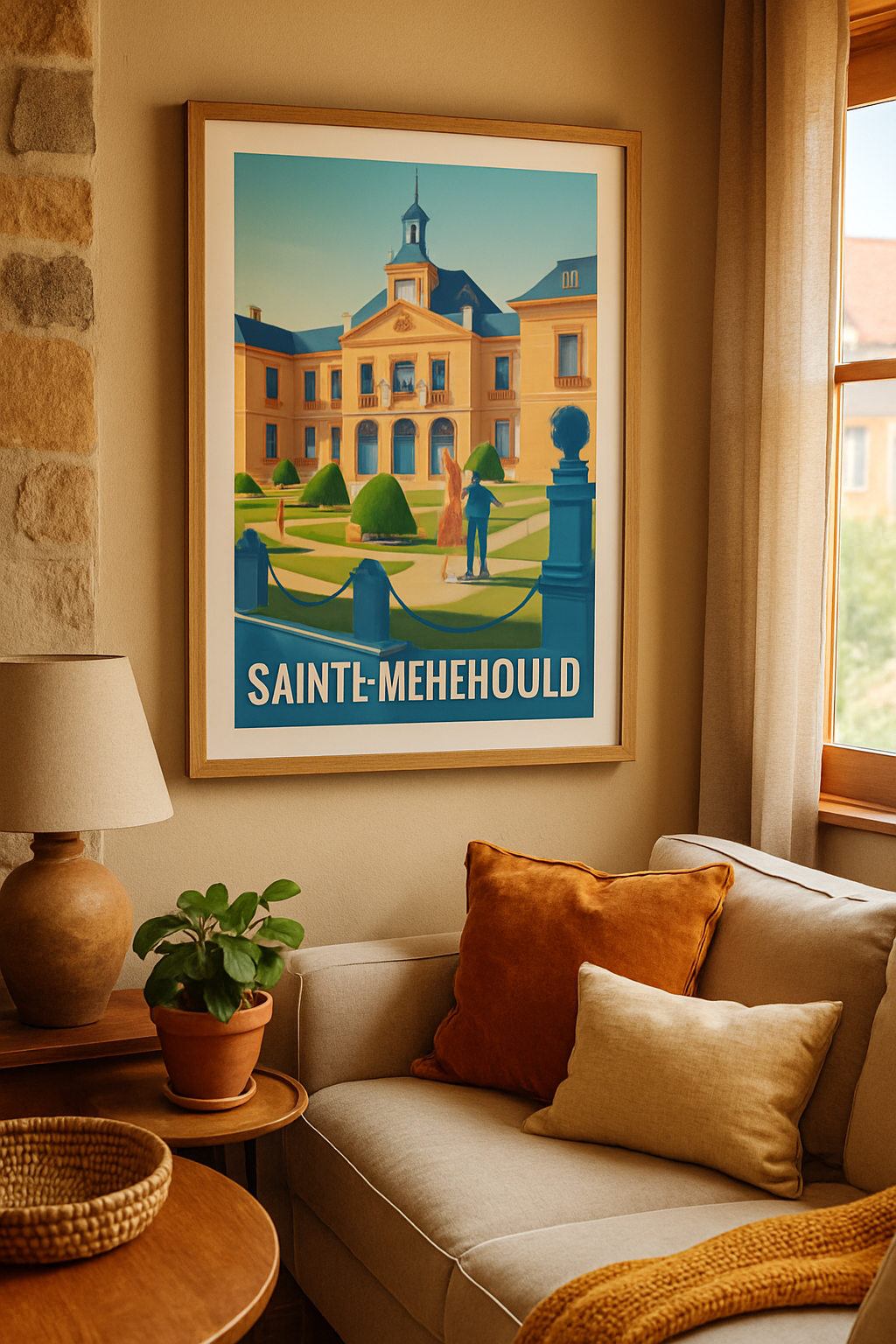 Marne France Affiche de Sainte-Menehould - Élégance et histoire au cœur de la ville
