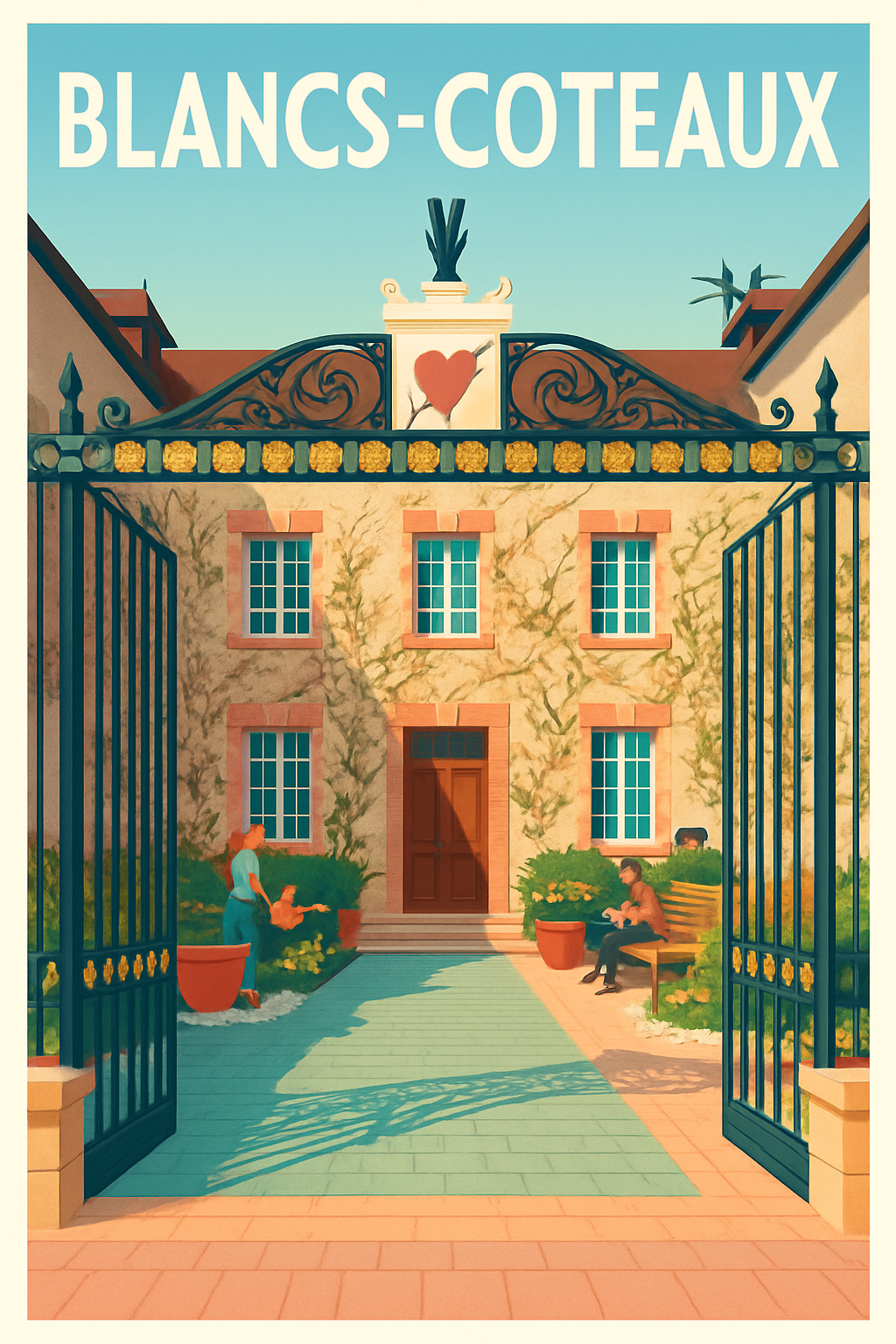 Marne France Pas de Cadre / 20 × 30cm Affiche de Blancs-Coteaux - Charme et Sérénité au Cœur de la Champagne