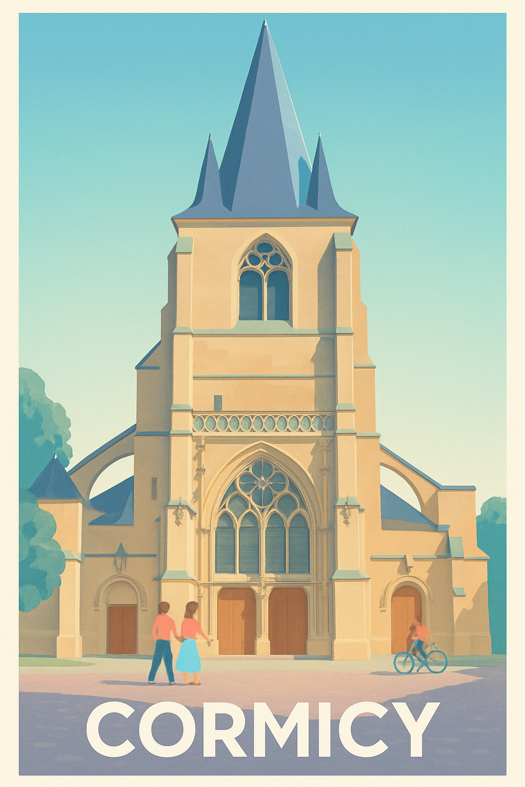 Affiche Cormicy — Charme et Sérénité au Coeur de l'Église · poster d'art de Cormicy