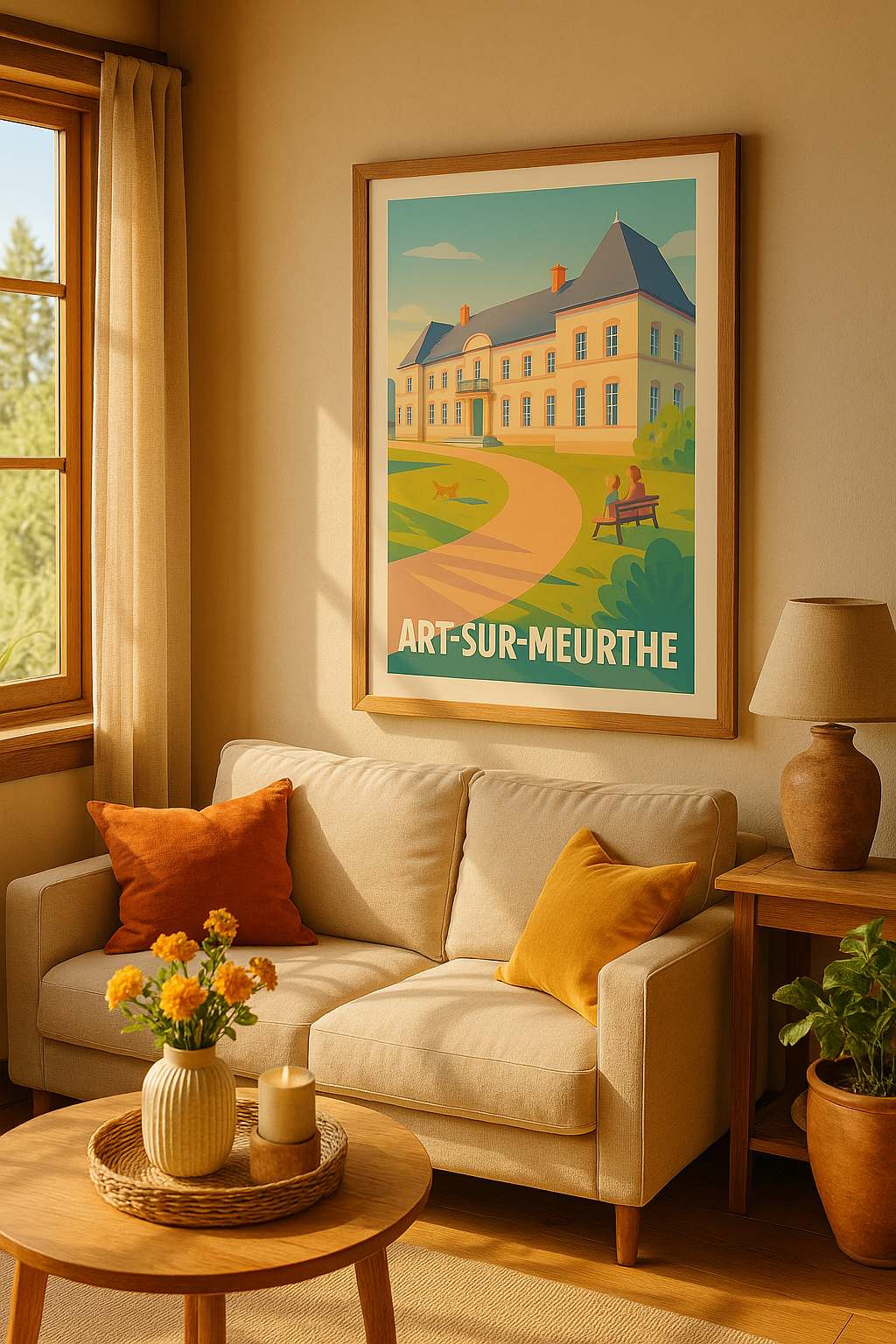 Meurthe-et-Moselle France Affiche de Art-sur-Meurthe - Élégance et Sérénité au Château