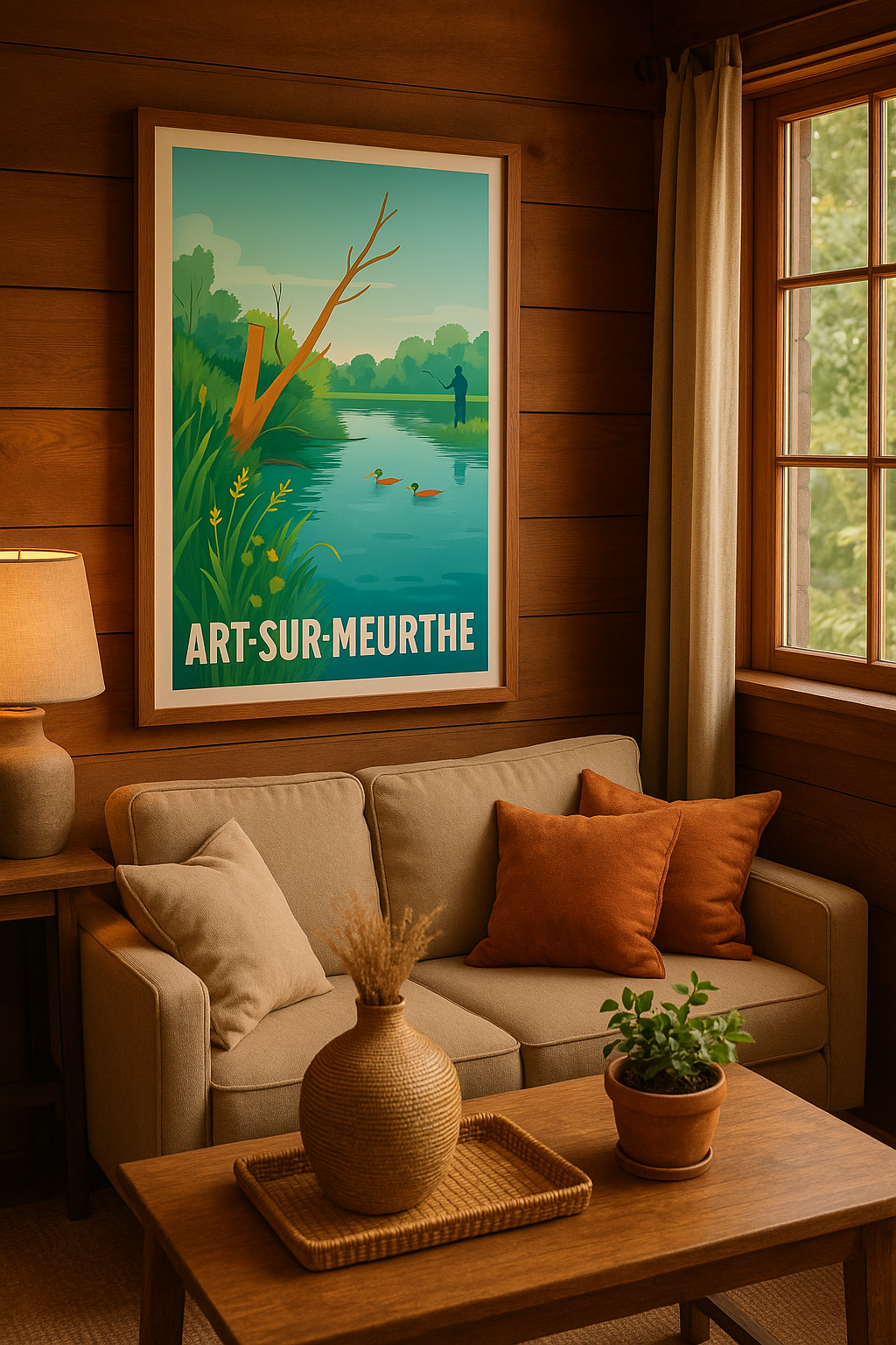 Meurthe-et-Moselle France Affiche de Art-sur-Meurthe - Sérénité au fil de l'eau