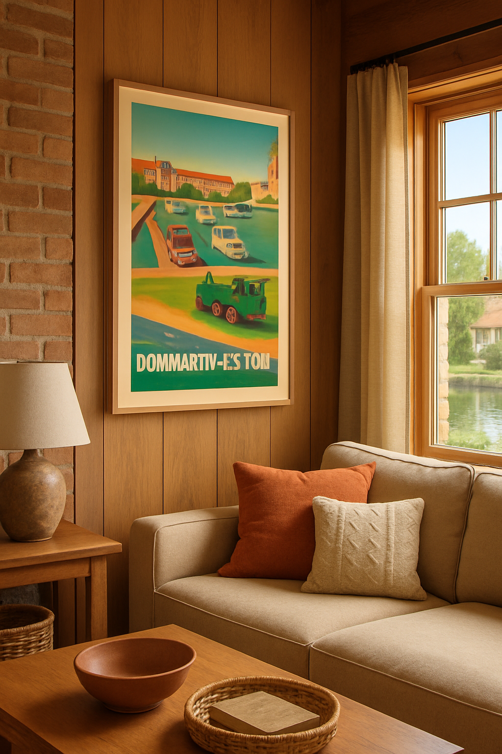 Meurthe-et-Moselle France Affiche de Dommartin-les-Toul - Charme et détente au bord de l'eau