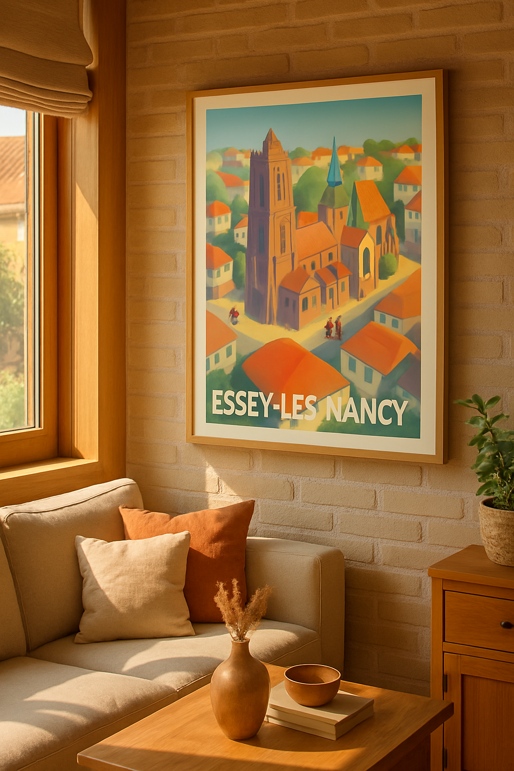 Meurthe-et-Moselle France Affiche de Essey-lès-Nancy - Charme pittoresque au cœur de la ville