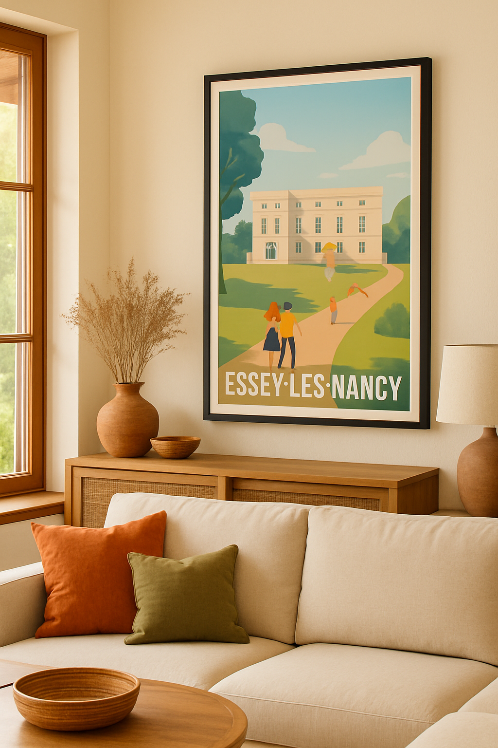 Meurthe-et-Moselle France Affiche de Essey-lès-Nancy - Douceur et sérénité au parc historique