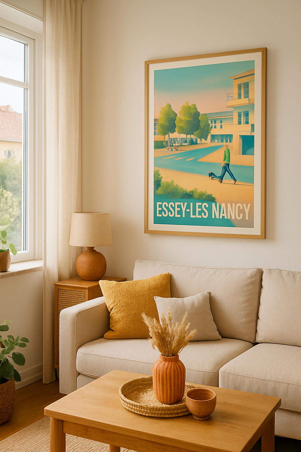 Meurthe-et-Moselle France Affiche de Essey-lès-Nancy - Tranquillité urbaine en douceur