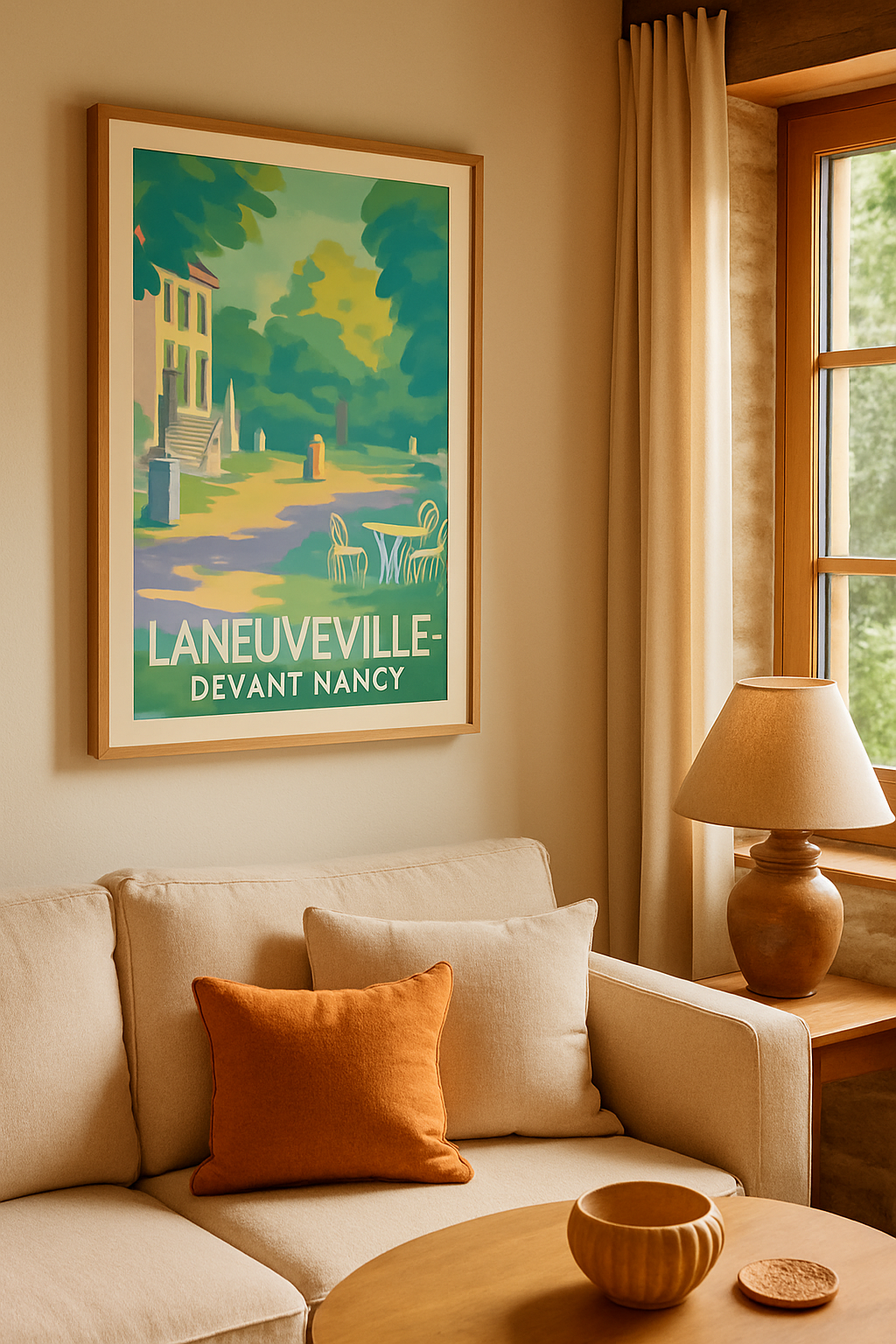 Meurthe-et-Moselle France Affiche de Laneuveville-devant-Nancy - Escapade bucolique en pleine nature