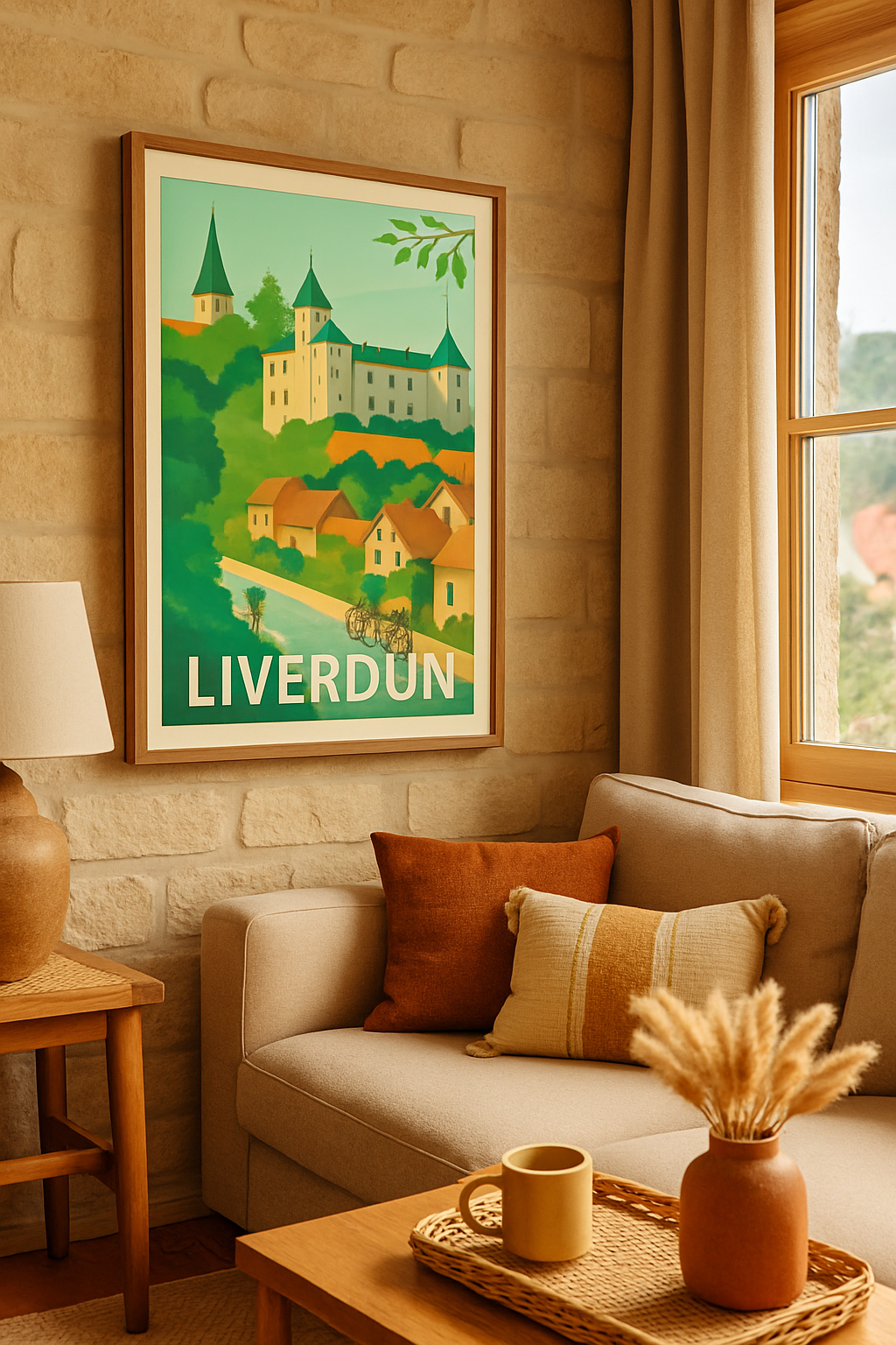 Meurthe-et-Moselle France Affiche de Liverdun - Charme et Nature à Vélo