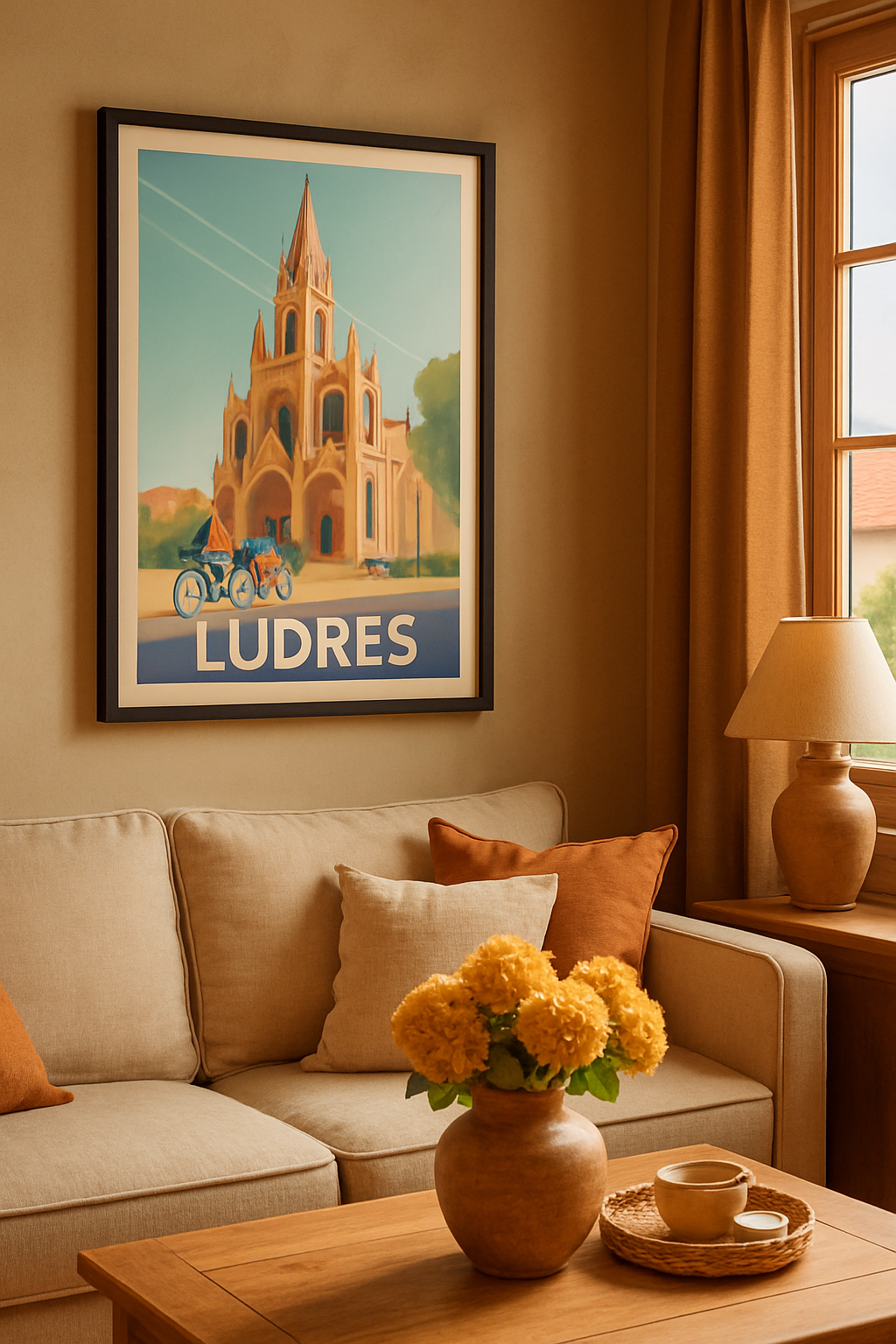 Meurthe-et-Moselle France Affiche de Ludres - Charme architectural et douceur de vivre