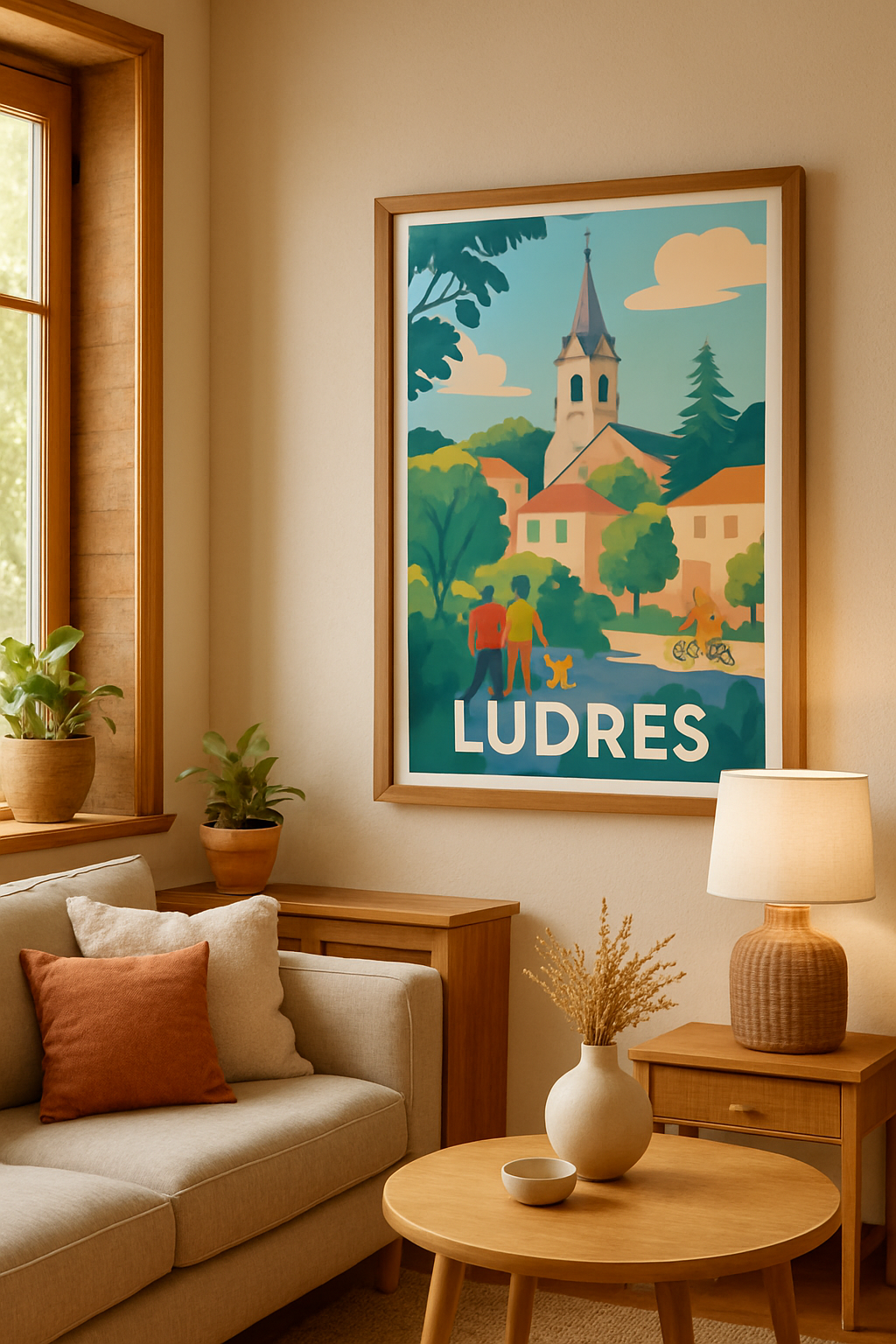 Meurthe-et-Moselle France Affiche de Ludres - Charme bucolique et vie paisible