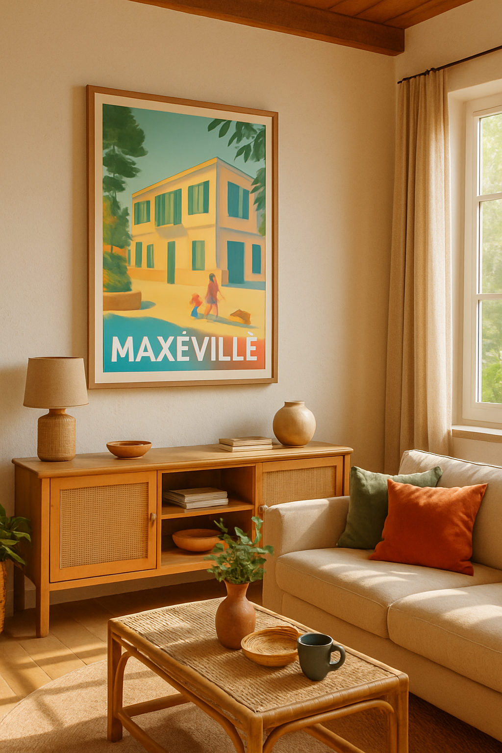 Meurthe-et-Moselle France Affiche de Maxéville - Douceur et Sérénité au Cœur de la Ville