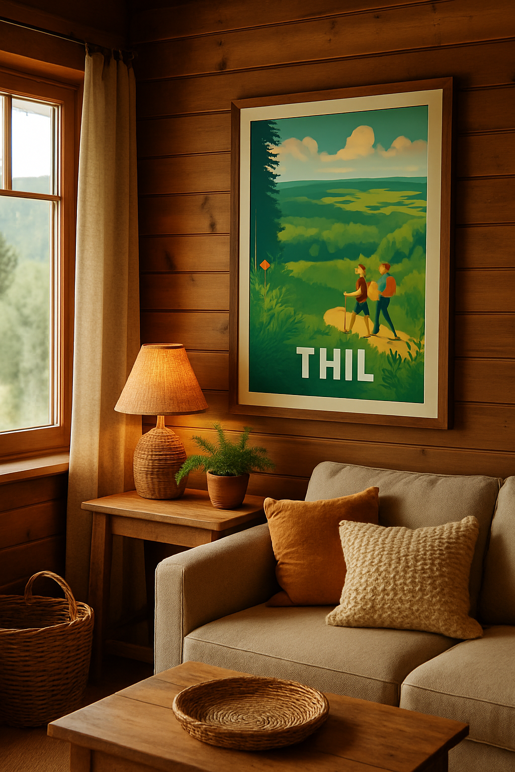 Meurthe-et-Moselle France Affiche de Thil - Évasion nature et randonnée