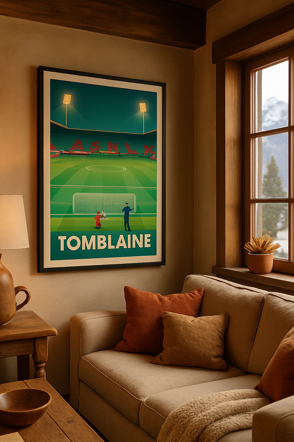 Meurthe-et-Moselle France Affiche de Tomblaine - L'âme du football au stade ASNL
