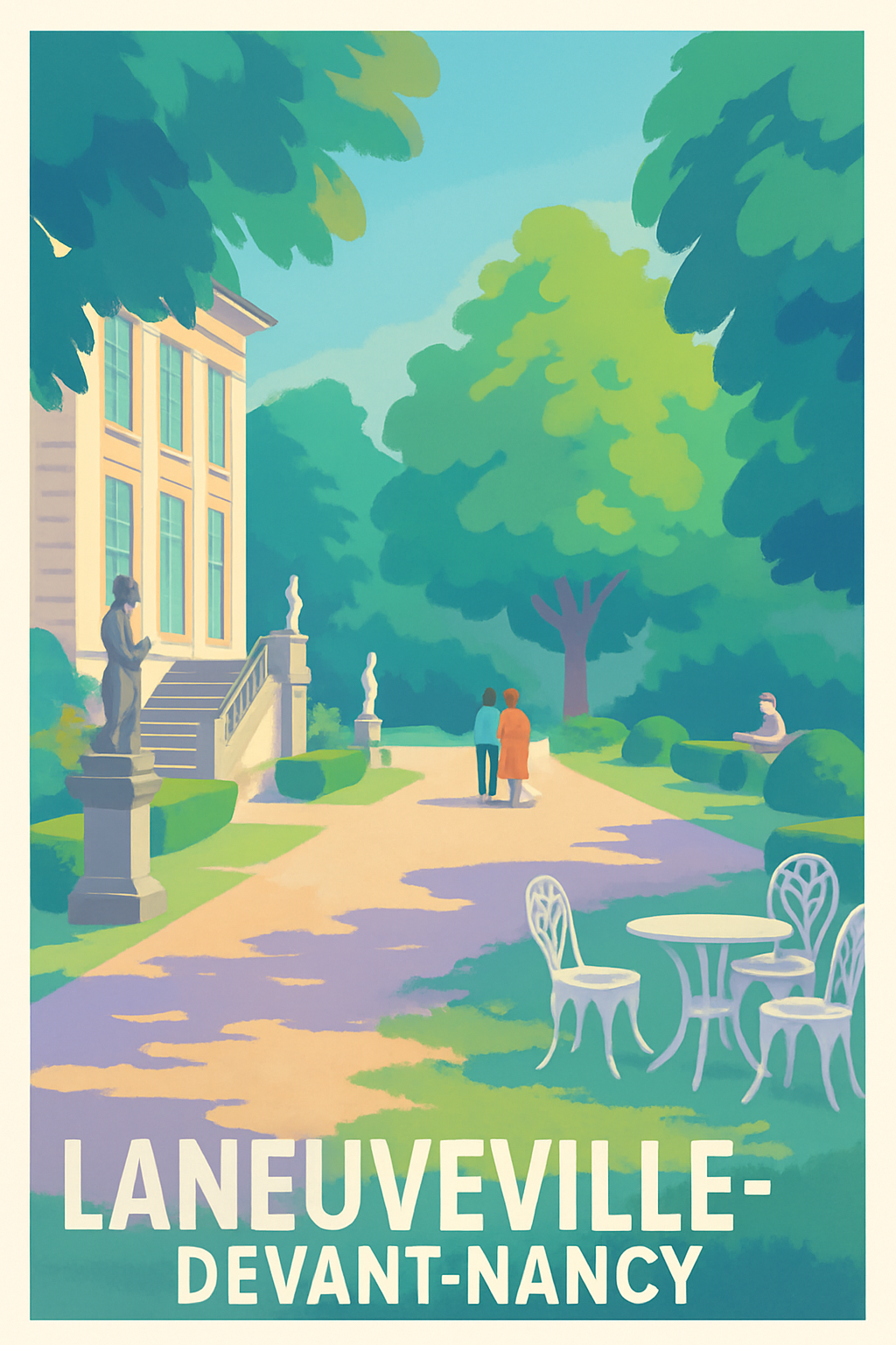 Meurthe-et-Moselle France Pas de Cadre / 20 × 30cm Affiche de Laneuveville-devant-Nancy - Escapade bucolique en pleine nature