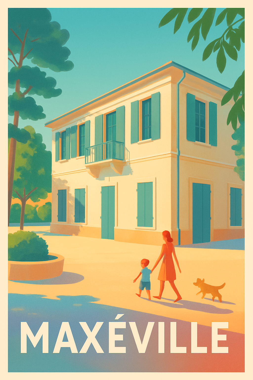 Meurthe-et-Moselle France Pas de Cadre / 20 × 30cm Affiche de Maxéville - Douceur et Sérénité au Cœur de la Ville