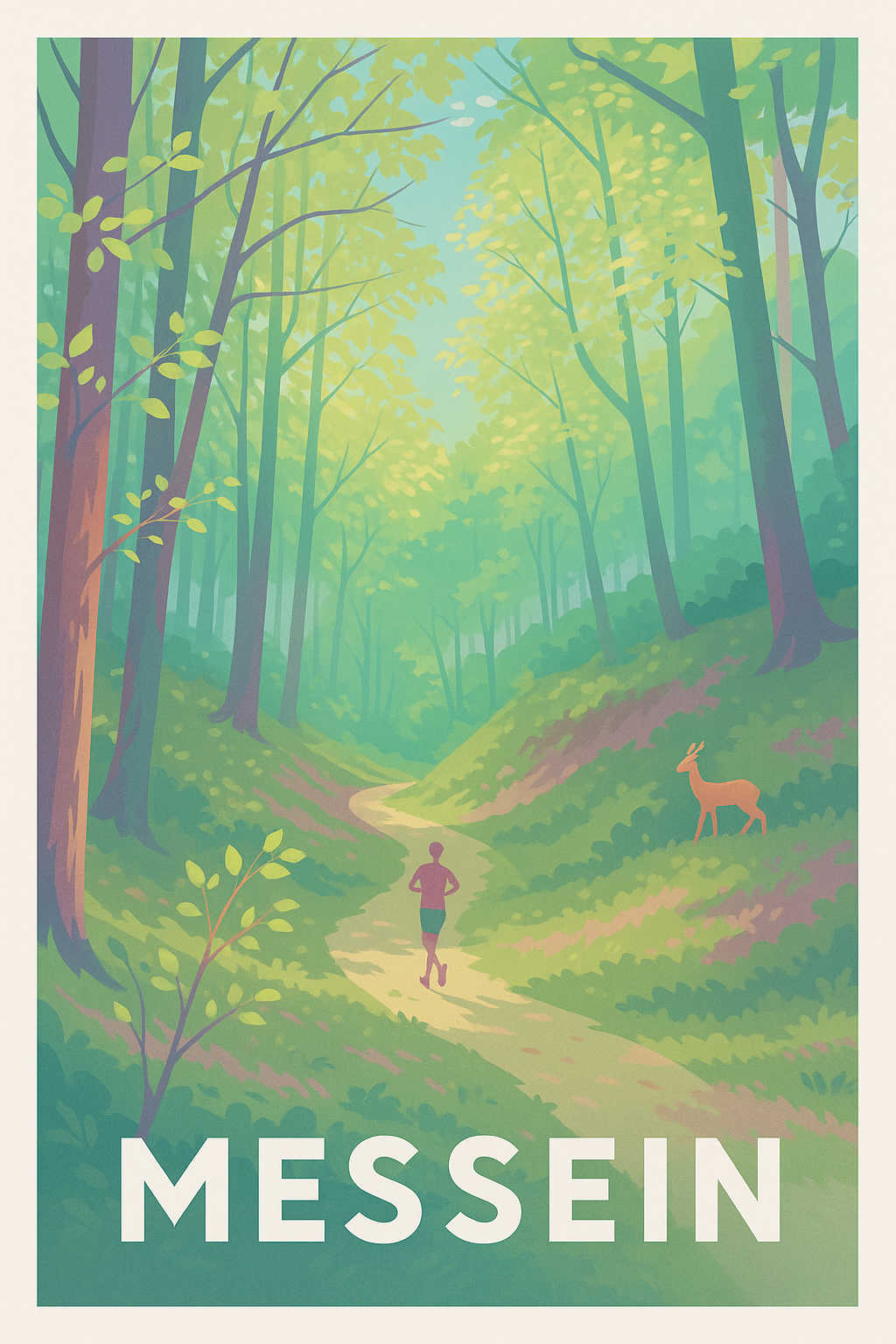 Meurthe-et-Moselle France Pas de Cadre / 20 × 30cm Affiche de Messein - Échappée verte au cœur de la nature