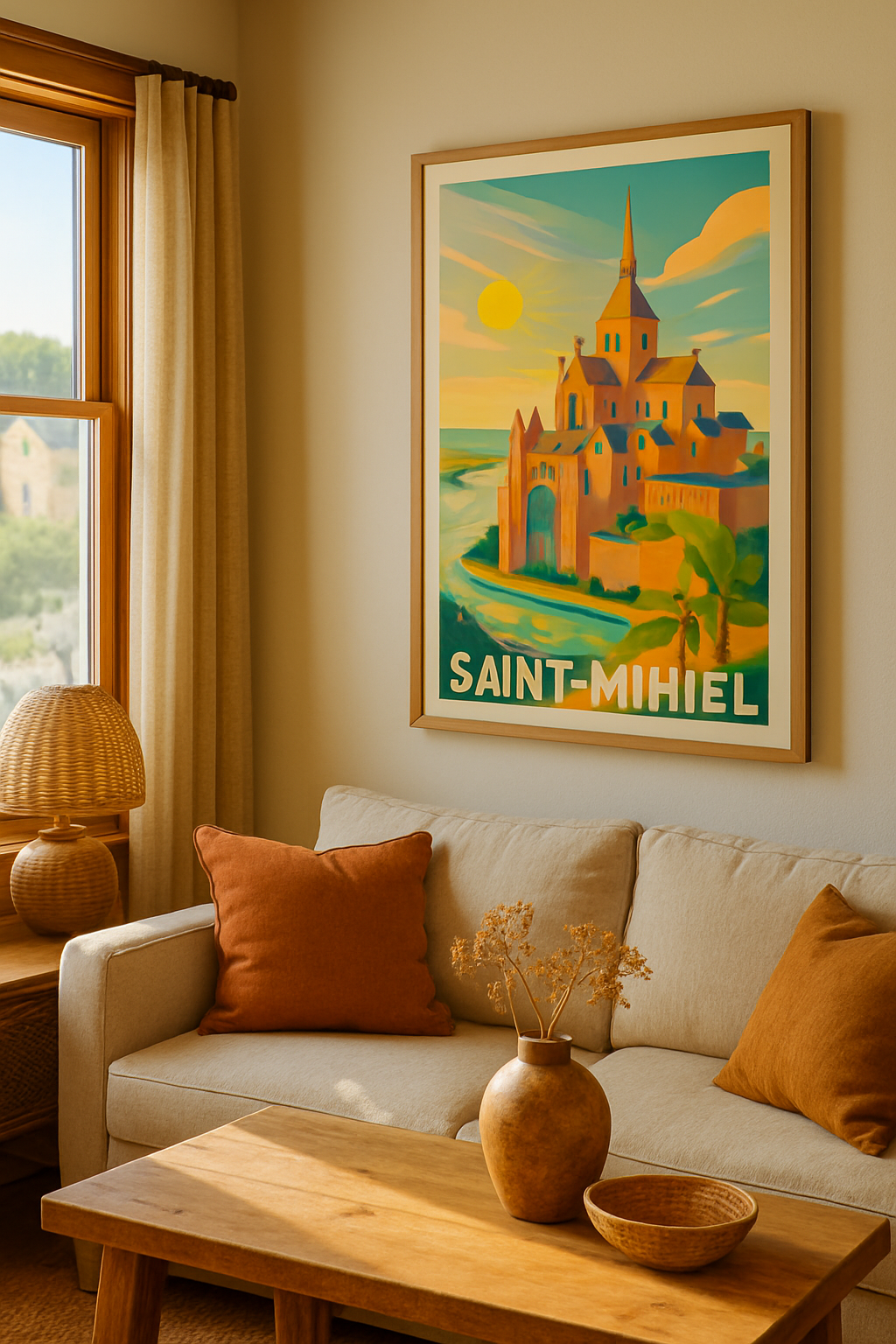 Meuse France Affiche de Saint-Mihiel - Une invitation au charme historique et naturel