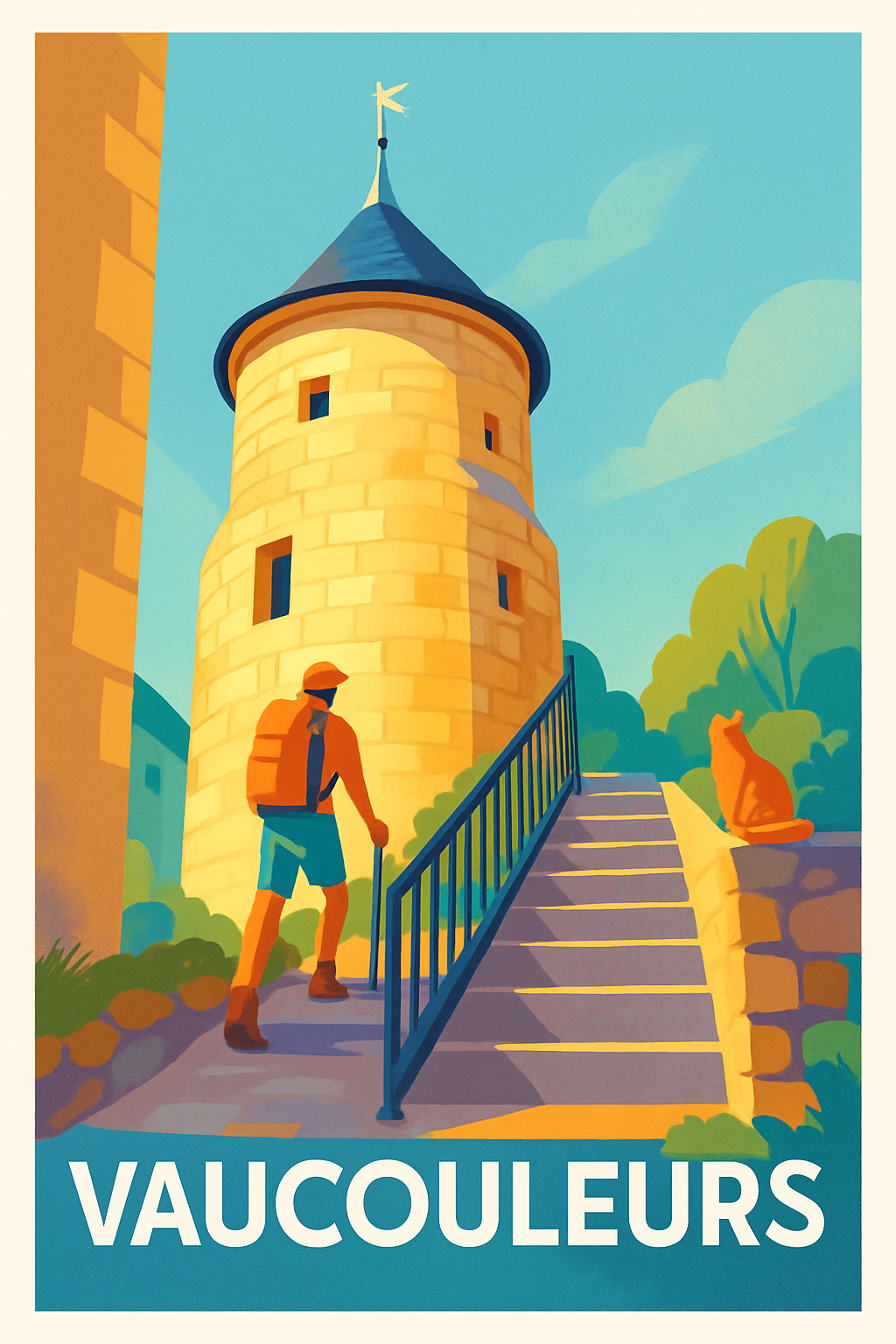 Meuse France Pas de Cadre / 20 × 30cm Affiche de Vaucouleurs - Escapade au cœur de l'histoire