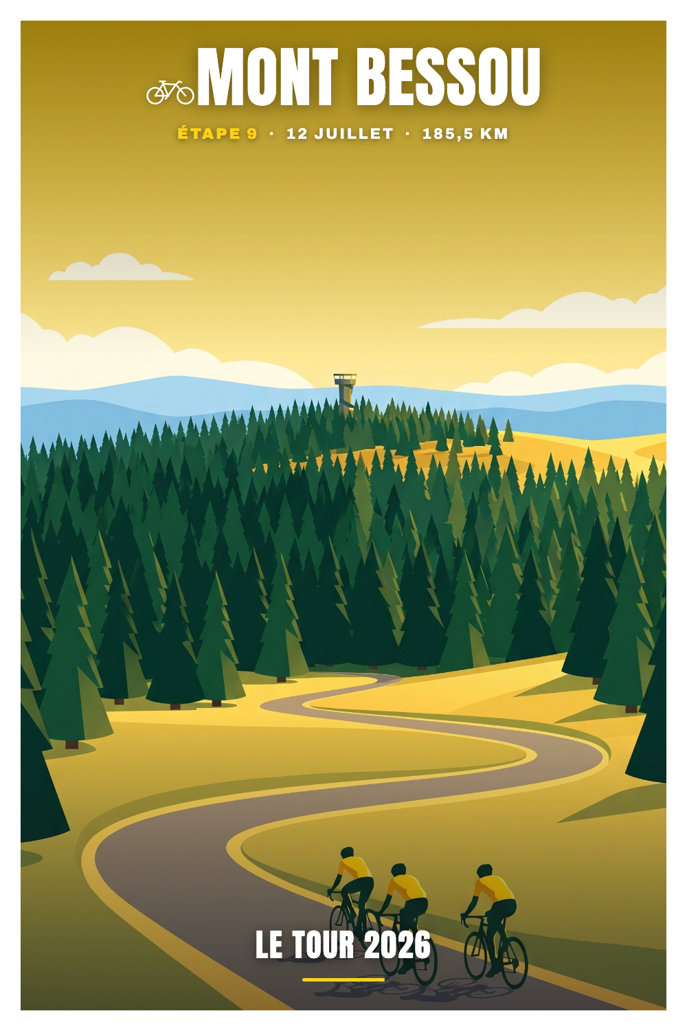 Affiche Mont Bessou - Le Tour 2026