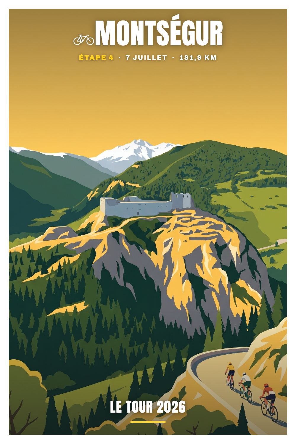 Affiche Montségur - Le Tour 2026