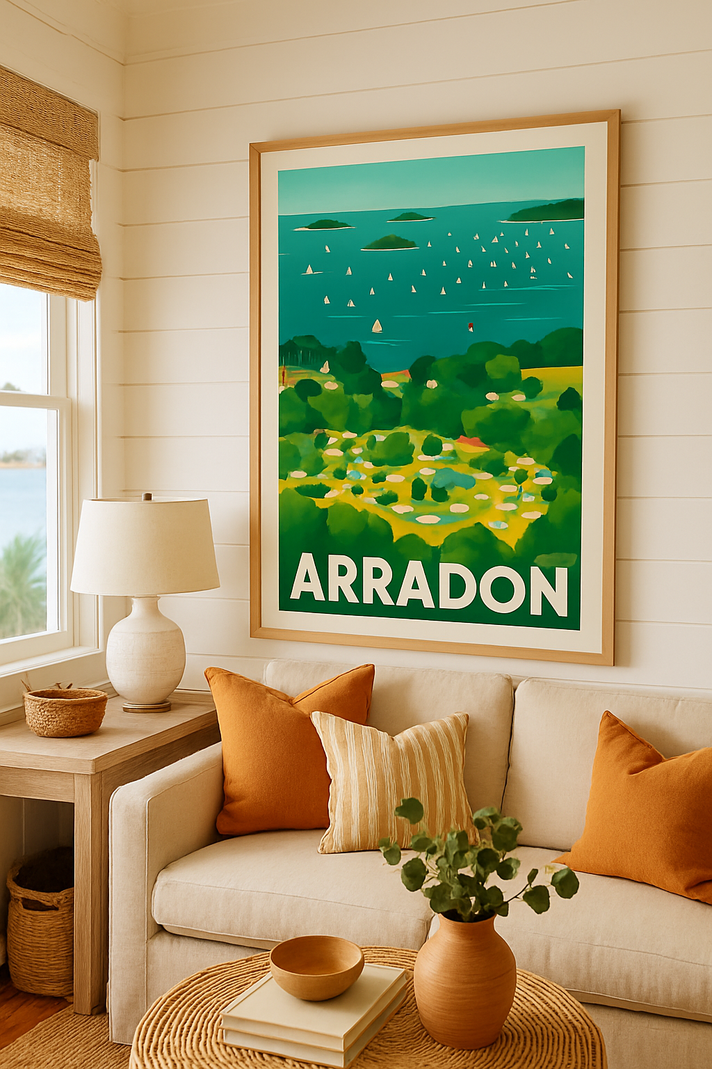 Morbihan France Affiche de Arradon - Escapade paisible au bord du Golfe
