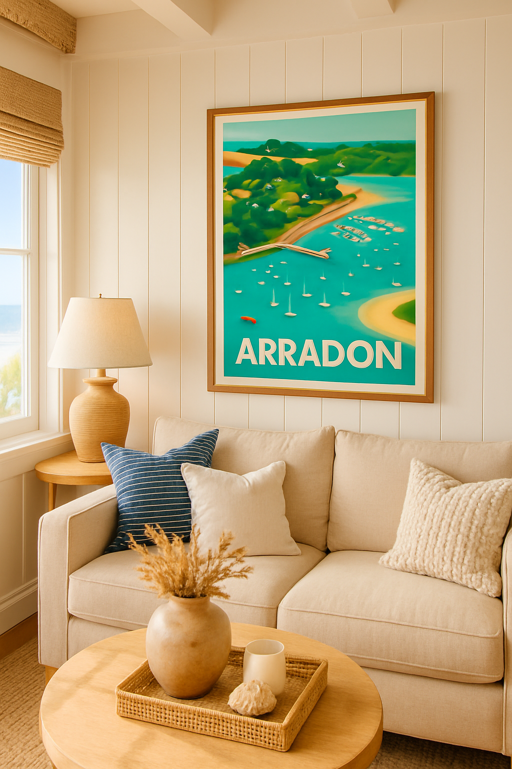 Morbihan France Affiche de Arradon - Évasion marine et paysages verdoyants