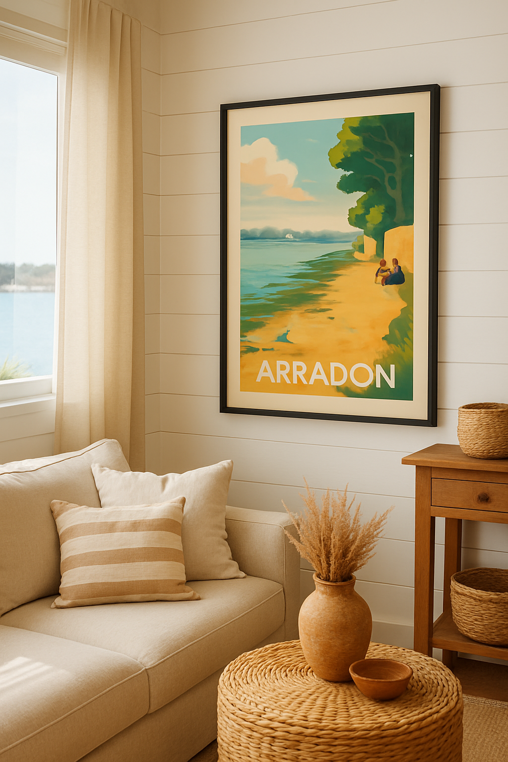 Morbihan France Affiche de Arradon - Évasion paisible au bord de l'eau