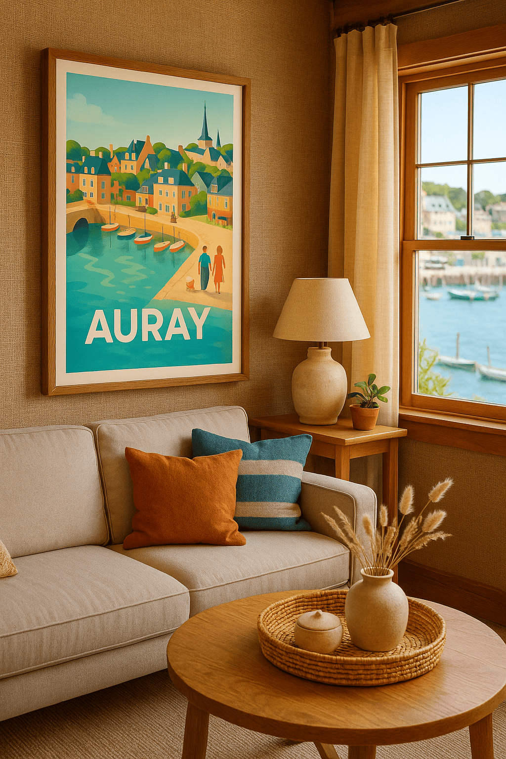 Affiche Auray — Charme pittoresque et douceur bretonne · poster d'art de Auray