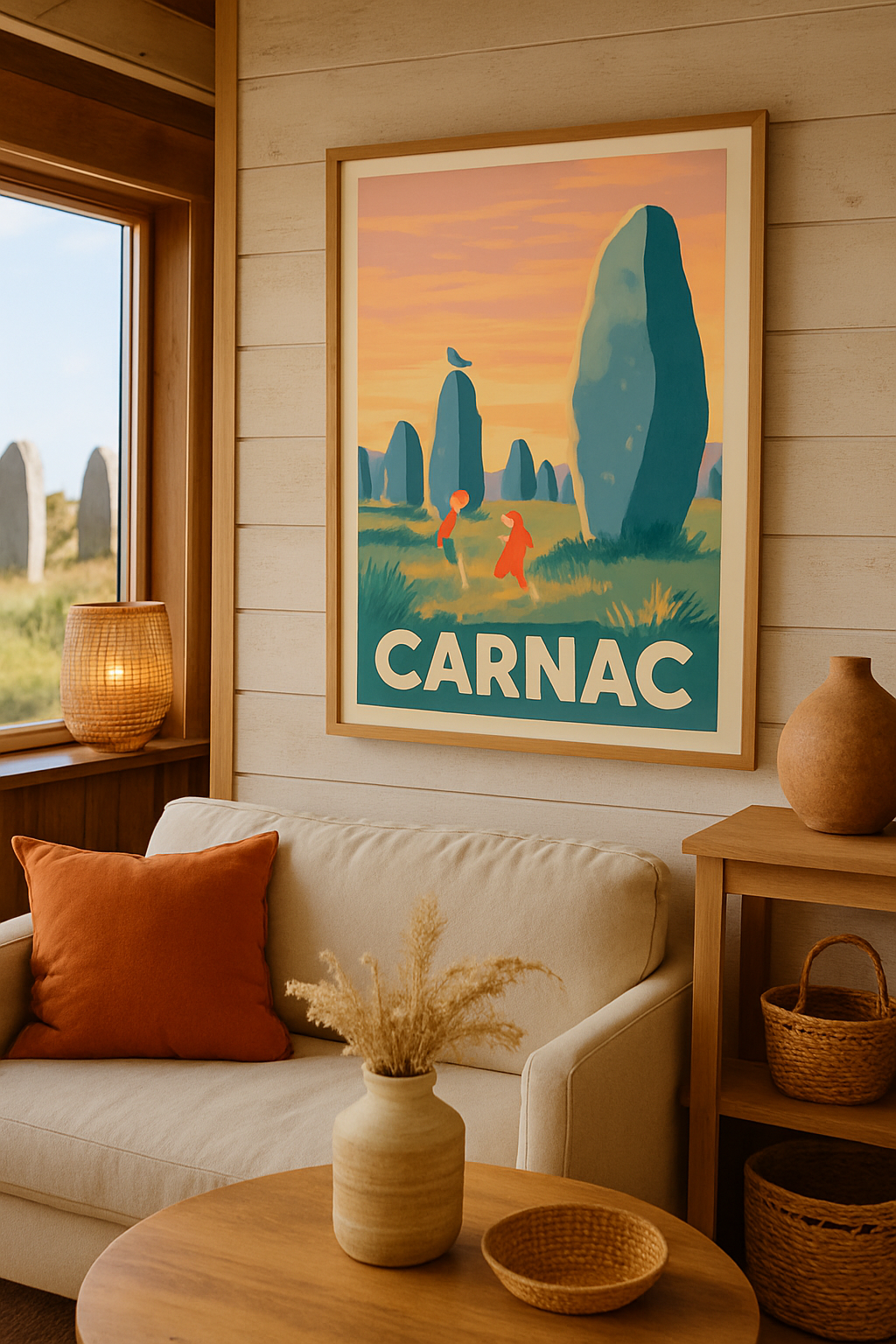 Affiche Carnac — Mystères des Mégalithes au Crépuscule · poster d'art de Carnac