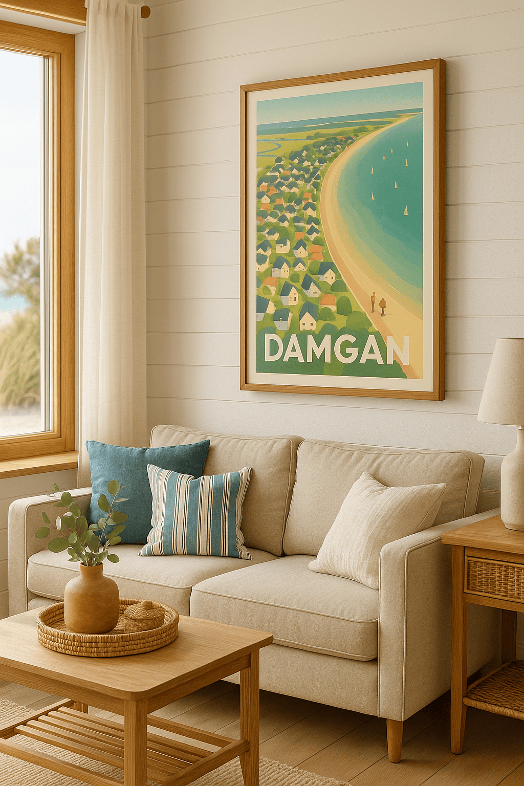 Affiche Damgan — Évasion et douceur en bord de mer · poster d'art de Damgan
