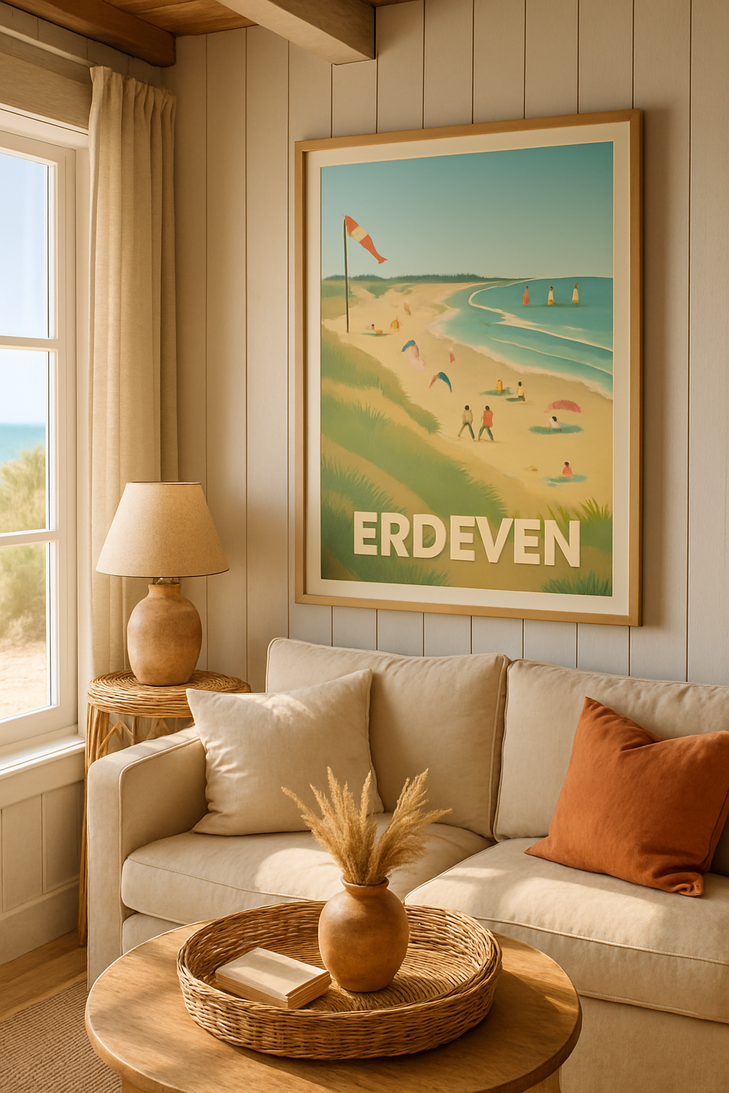 Affiche Erdeven — Évasion et douceur bretonne · poster d'art de Erdeven