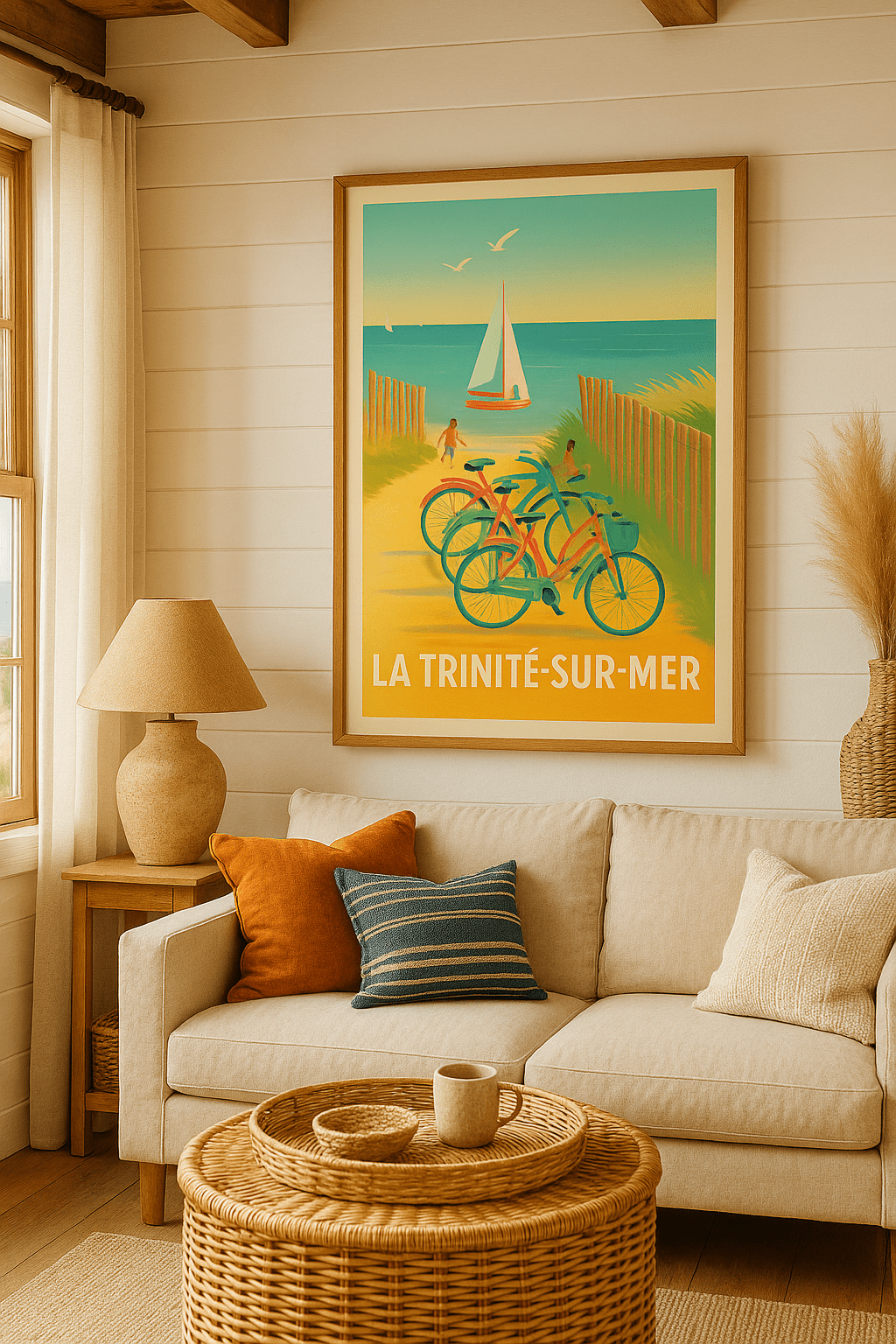 Morbihan France Affiche de La Trinité-sur-Mer - Escapade Balnéaire en Douceur