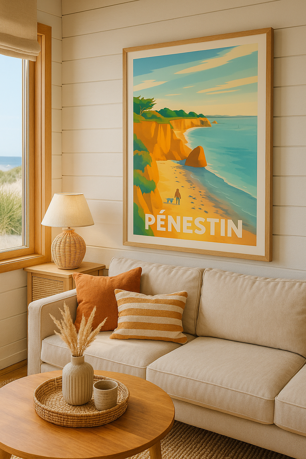 Affiche Pénestin — Échappée belle sur la côte sauvage · poster d'art de Pénestin
