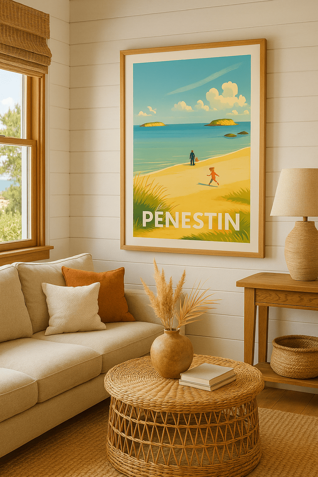 Morbihan France Affiche de Pénestin - Évasion et douceur bretonne