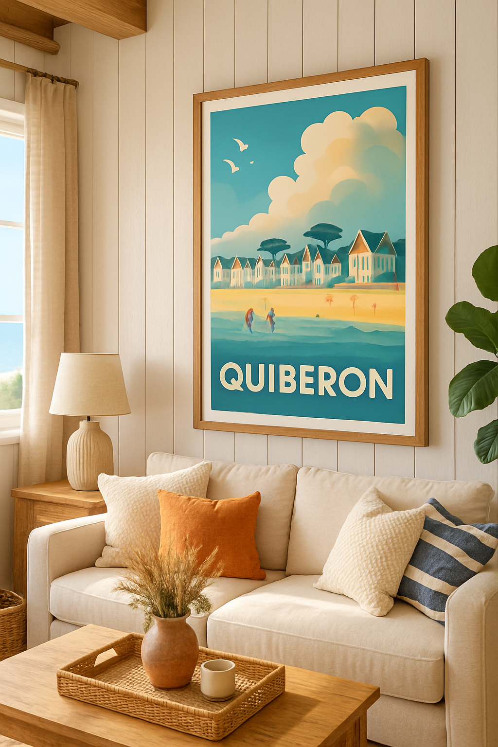 Affiche Quiberon — Échappée balnéaire en bord de mer · poster d'art de Quiberon