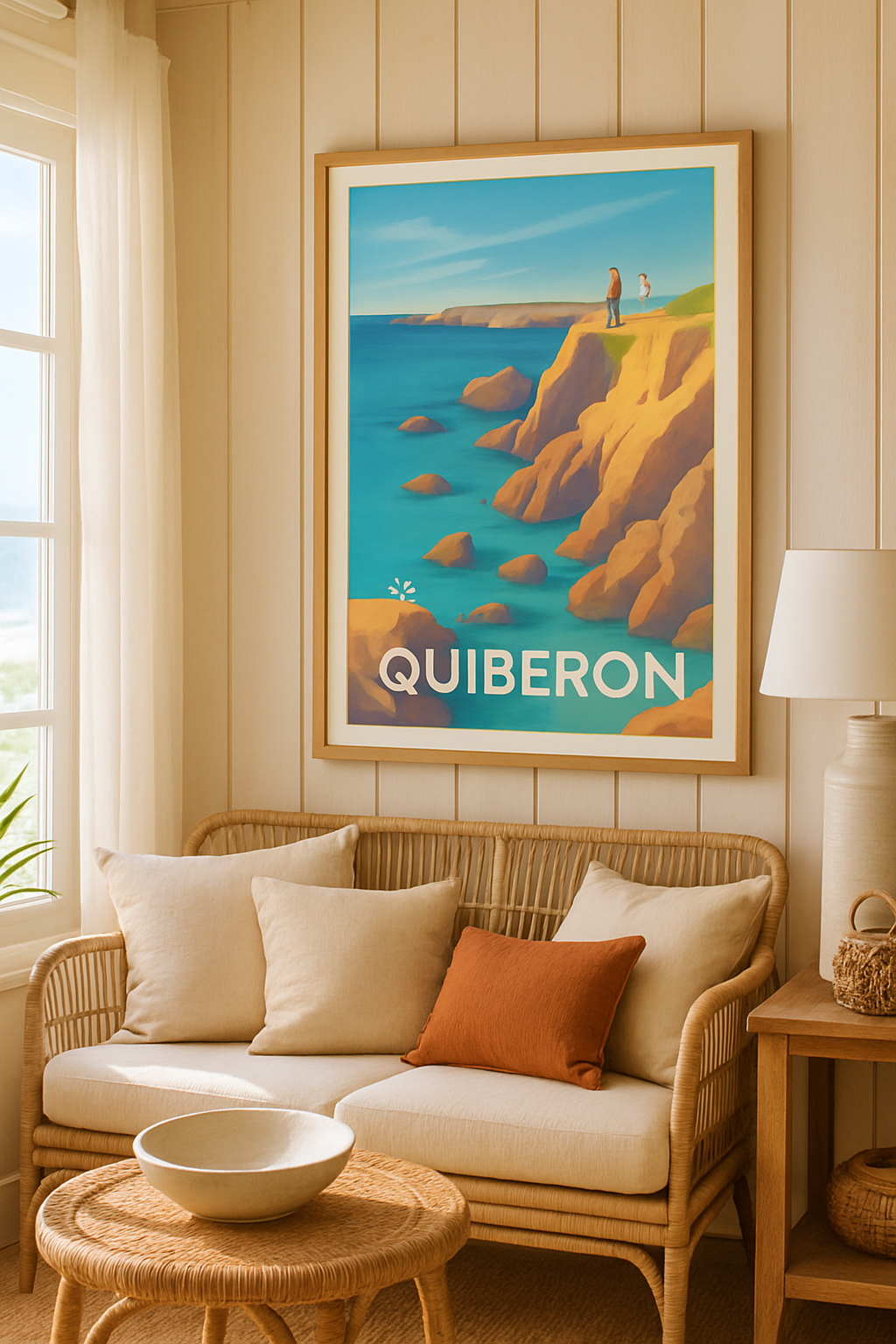Affiche Quiberon — Évasion sur la côte sauvage · poster d'art de Quiberon
