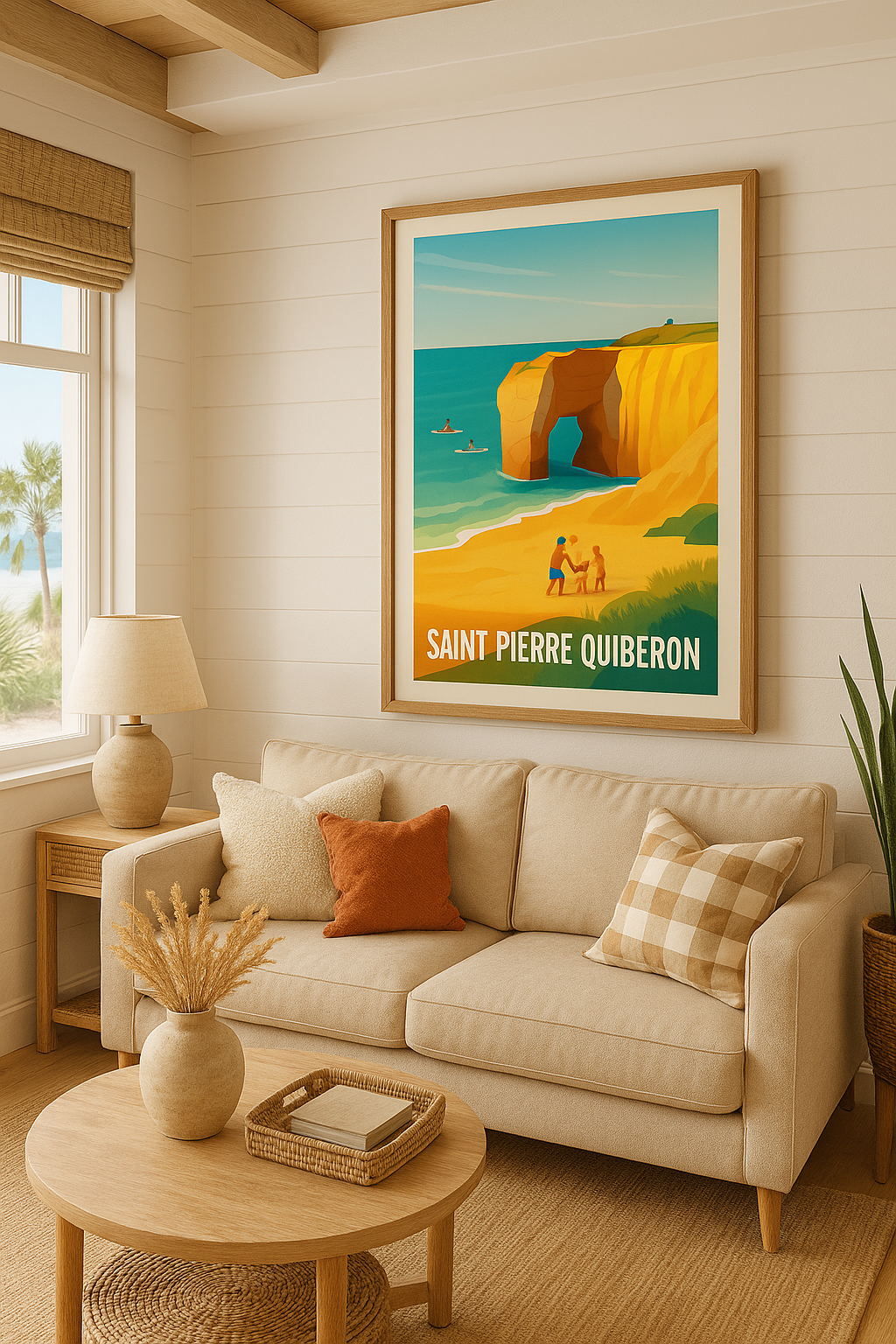 Affiche Saint-Pierre-Quiberon — Évasion et nature au bord de l'océan · poster d'art de Saint-Pierre-Quiberon