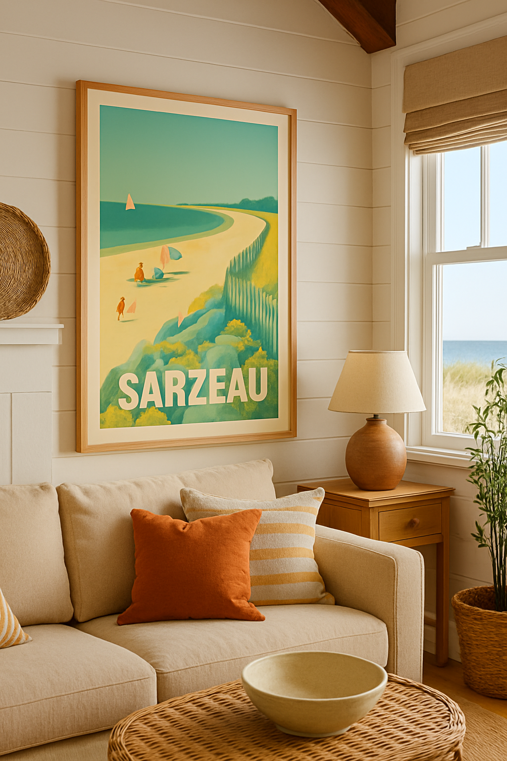 Affiche Sarzeau — Escapade en bord de mer · poster d'art de Sarzeau