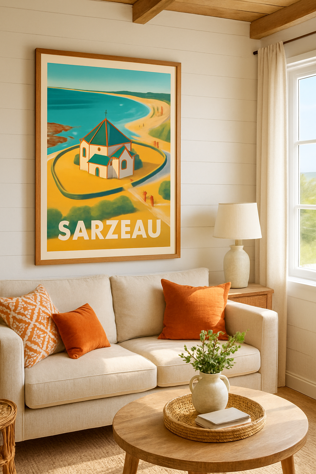 Affiche Sarzeau — Évasion littorale entre terre et mer · poster d'art de Sarzeau