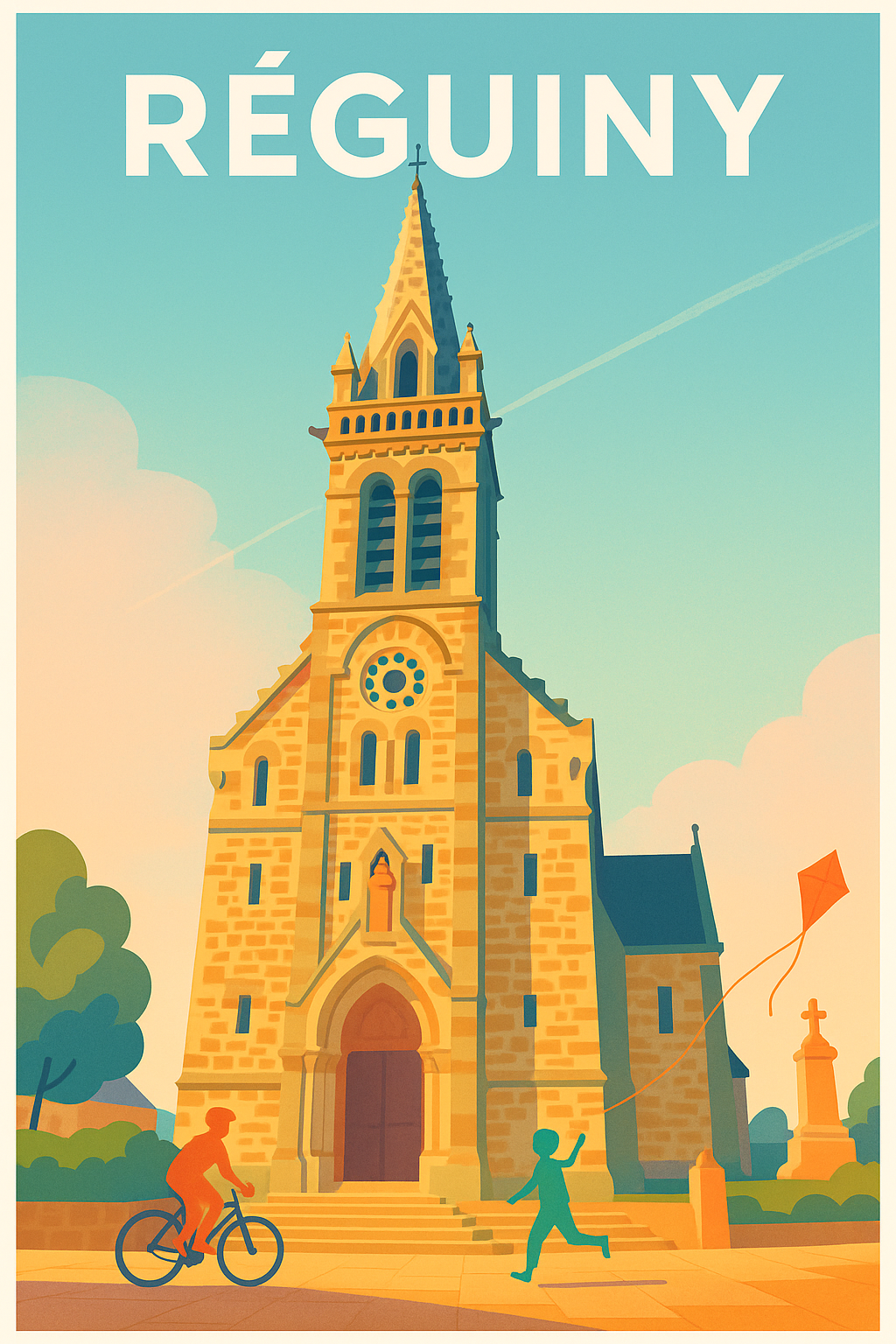 Affiche Régniuny — Charme et sérénité au cœur du patrimoine · poster d'art de Régniuny