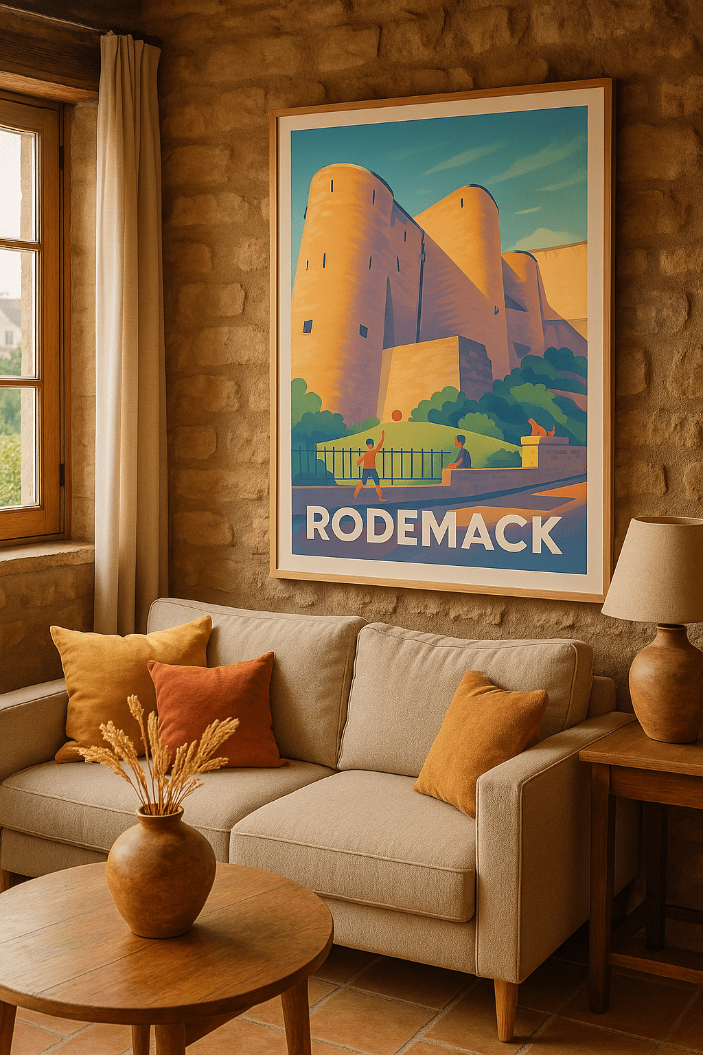Moselle France Affiche de Rodemack - Charme médiéval et douceur de vivre