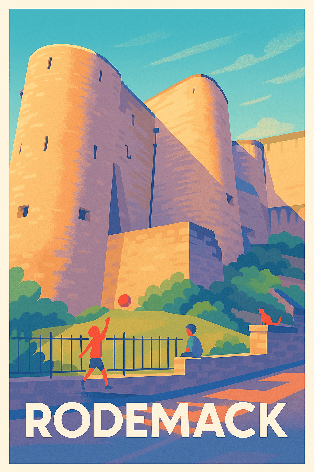 Moselle France Affiche de Rodemack - Charme médiéval et douceur de vivre