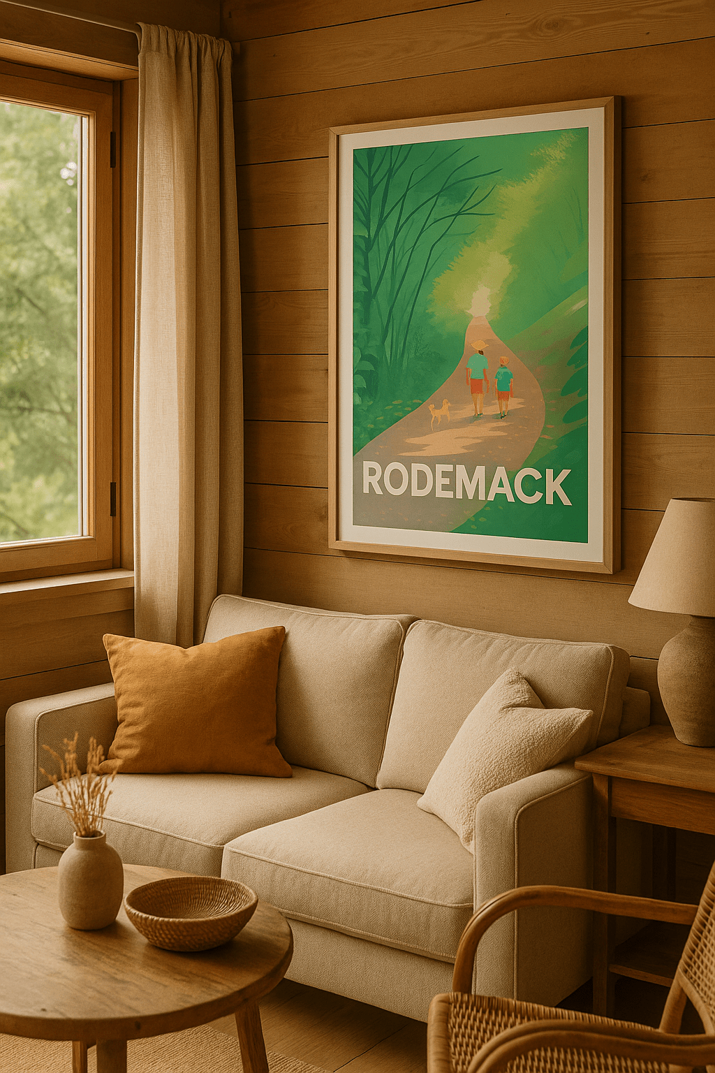 Moselle France Affiche de Rodemack - Promenade bucolique en pleine nature