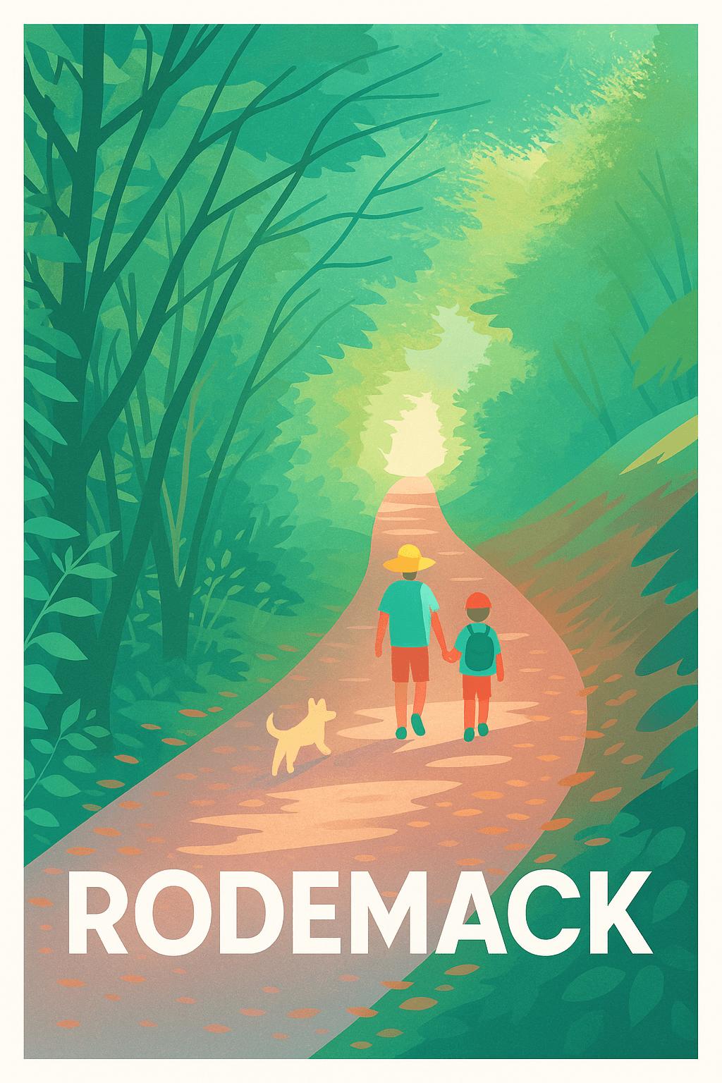 Moselle France Affiche de Rodemack - Promenade bucolique en pleine nature