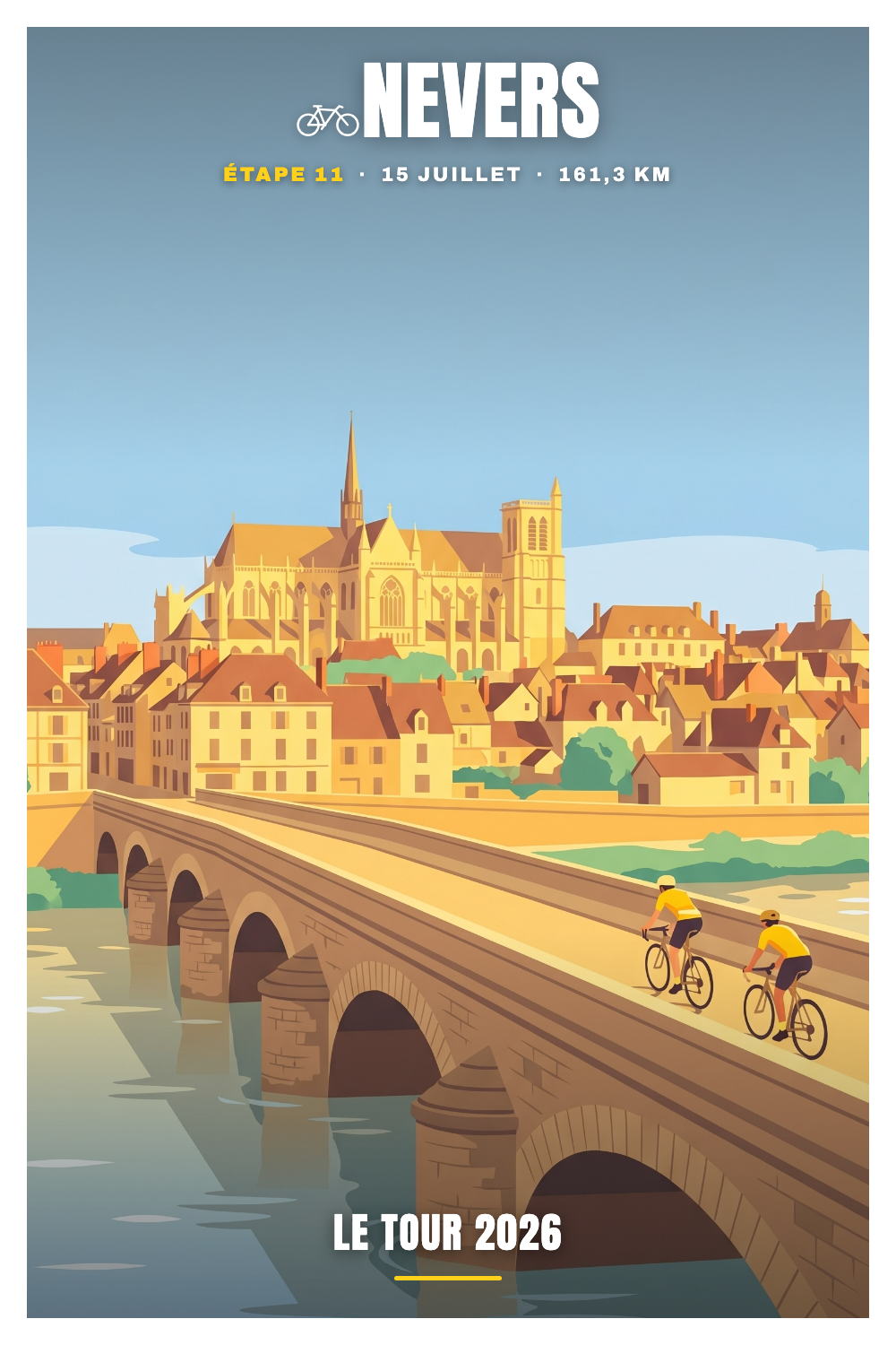Affiche Nevers - Le Tour 2026
