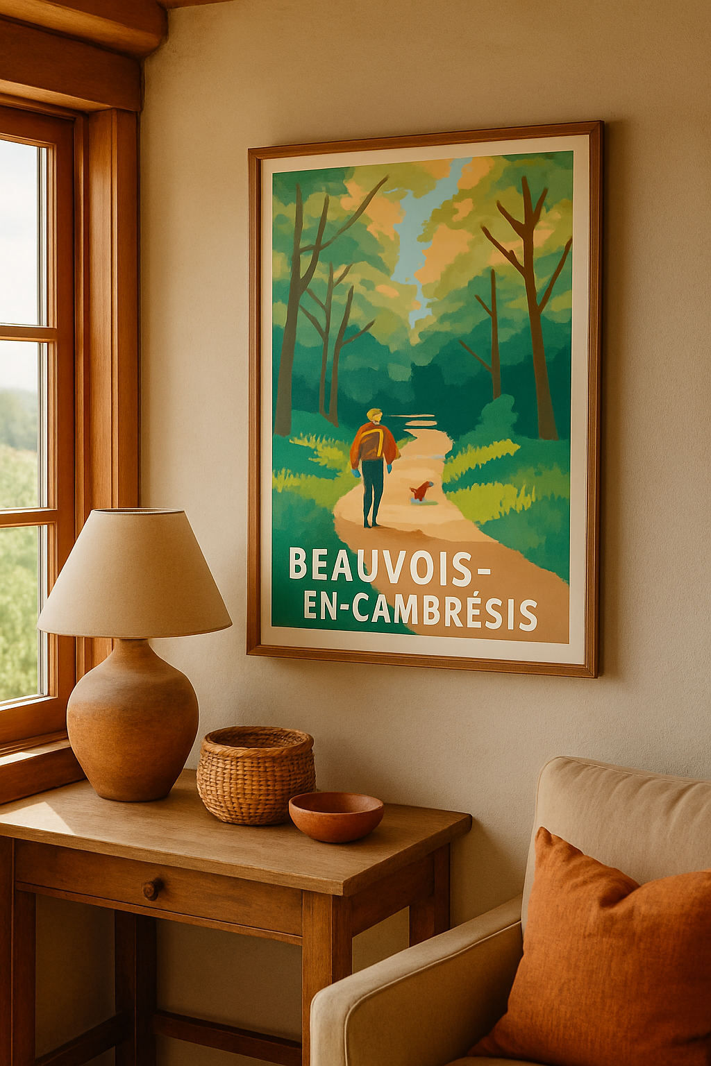 Nord France Affiche de Beauvois-en-Cambrésis - Promenade en pleine nature